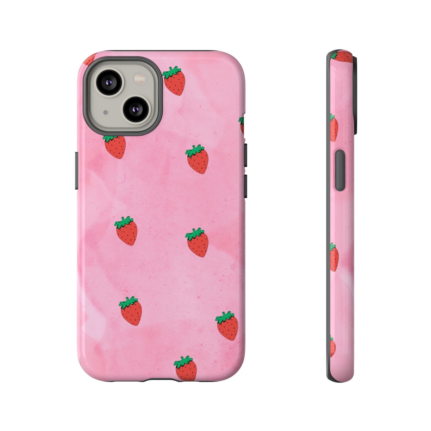 Strawberry Wallpaper Phone Case | iPhone 15 Plus/ Pro, 14, 13, 12| Google Pixel 7, Pro, 5| Samsung Galaxy S23 All Major Phone Models