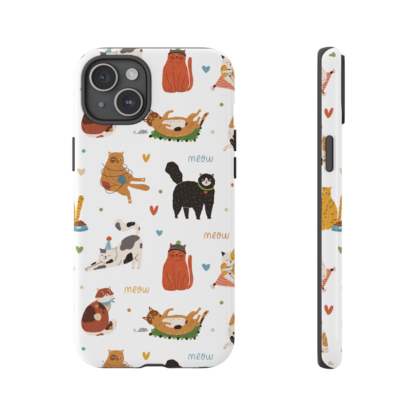 Collage of Cats Wallpaper Phone Case | iPhone 15 Plus/ Pro, 14, 13, 12| Google Pixel 7, Pro, 5| Samsung Galaxy S23 All Major Phone Models