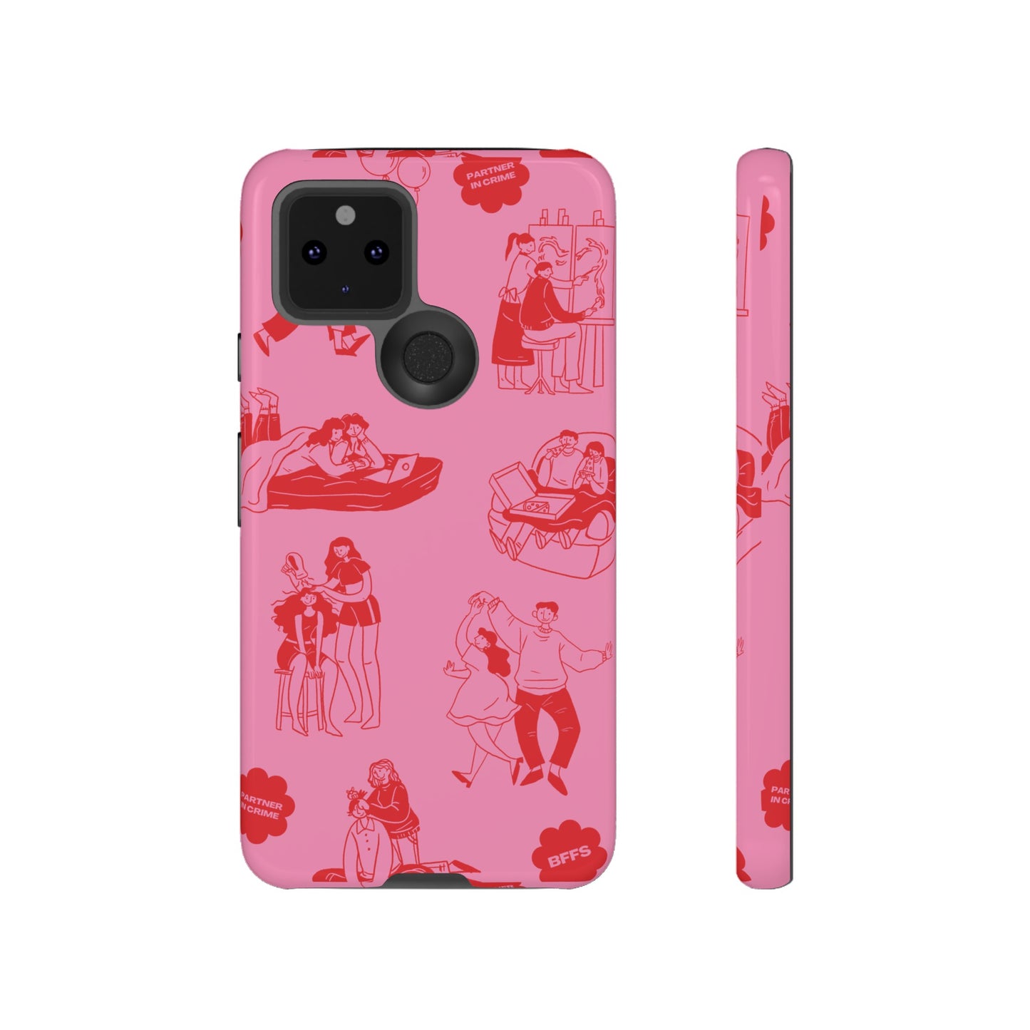 Pink Valentine's Day Wallpaper Phone Case | iPhone 15 Plus/ Pro, 14, 13, 12| Google Pixel 7, Pro, 5| Samsung Galaxy S23 All Major Phone Models