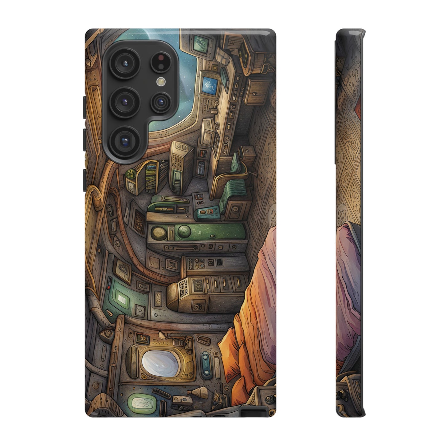 Cosy Spaceship Wallpaper Phone Case | iPhone 15 Plus/ Pro, 14, 13, 12| Google Pixel 7, Pro, 5| Samsung Galaxy S23 All Major Phone Models