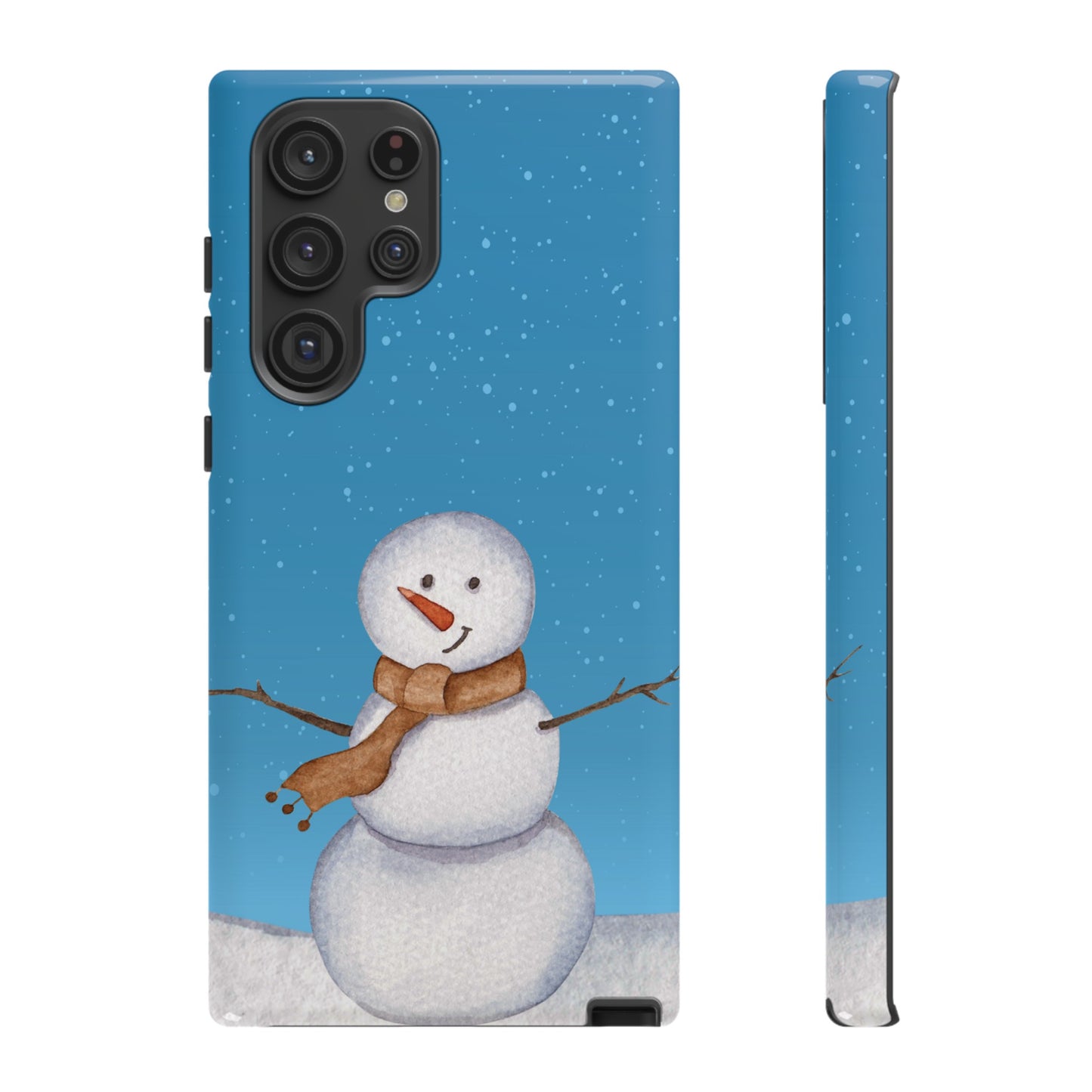 Snowman Wallpaper Phone Case | iPhone 15 Plus/ Pro, 14, 13, 12| Google Pixel 7, Pro, 5| Samsung Galaxy S23 All Major Phone Models