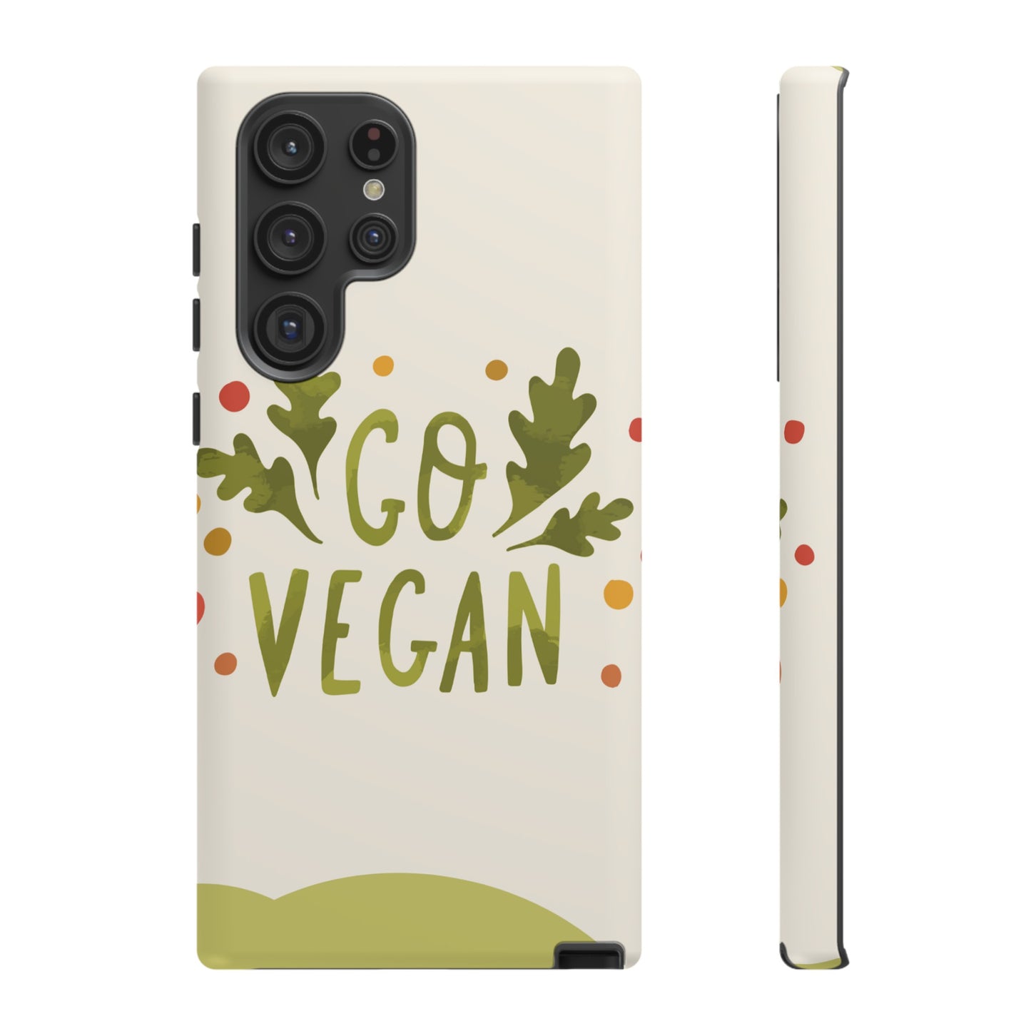 Go Vegan Wallpaper Phone Case | iPhone 15 Plus/ Pro, 14, 13, 12| Google Pixel 7, Pro, 5| Samsung Galaxy S23 All Major Phone Models