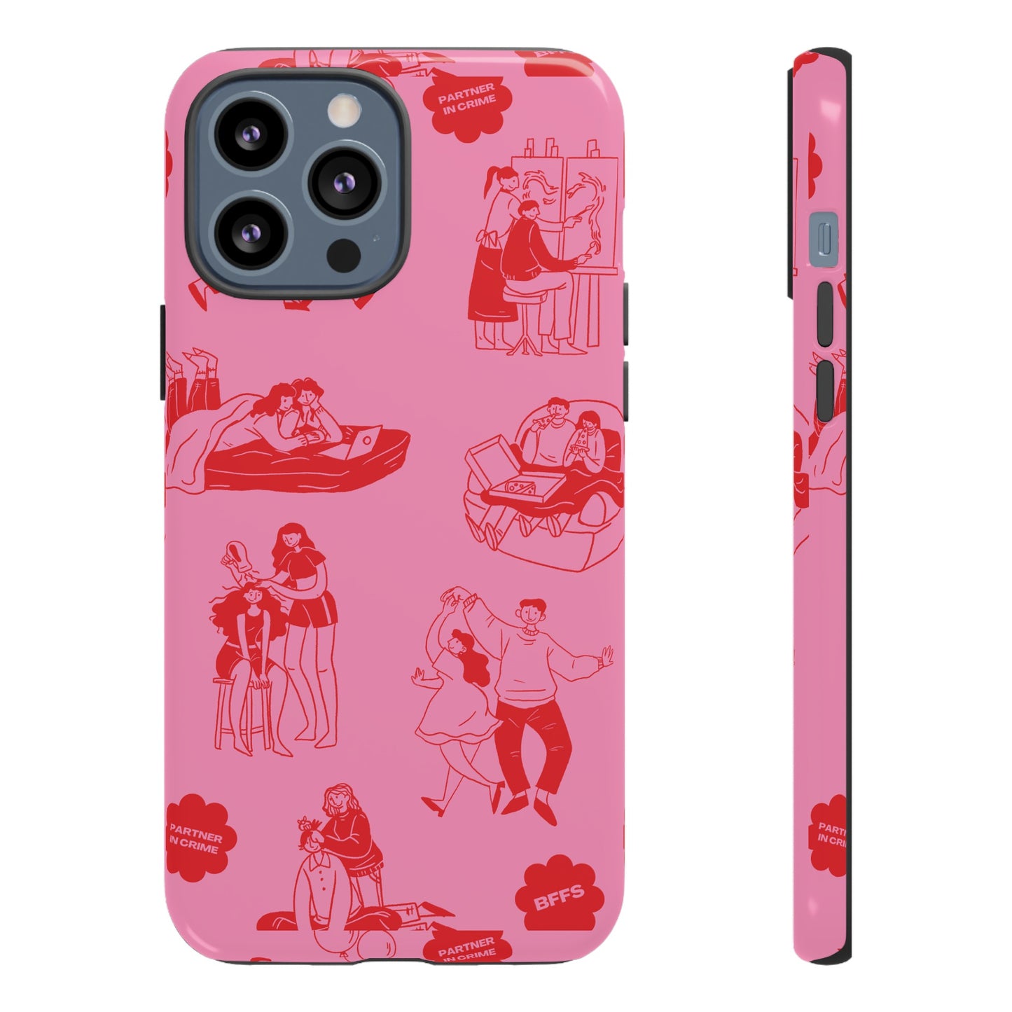 Pink Valentine's Day Wallpaper Phone Case | iPhone 15 Plus/ Pro, 14, 13, 12| Google Pixel 7, Pro, 5| Samsung Galaxy S23 All Major Phone Models