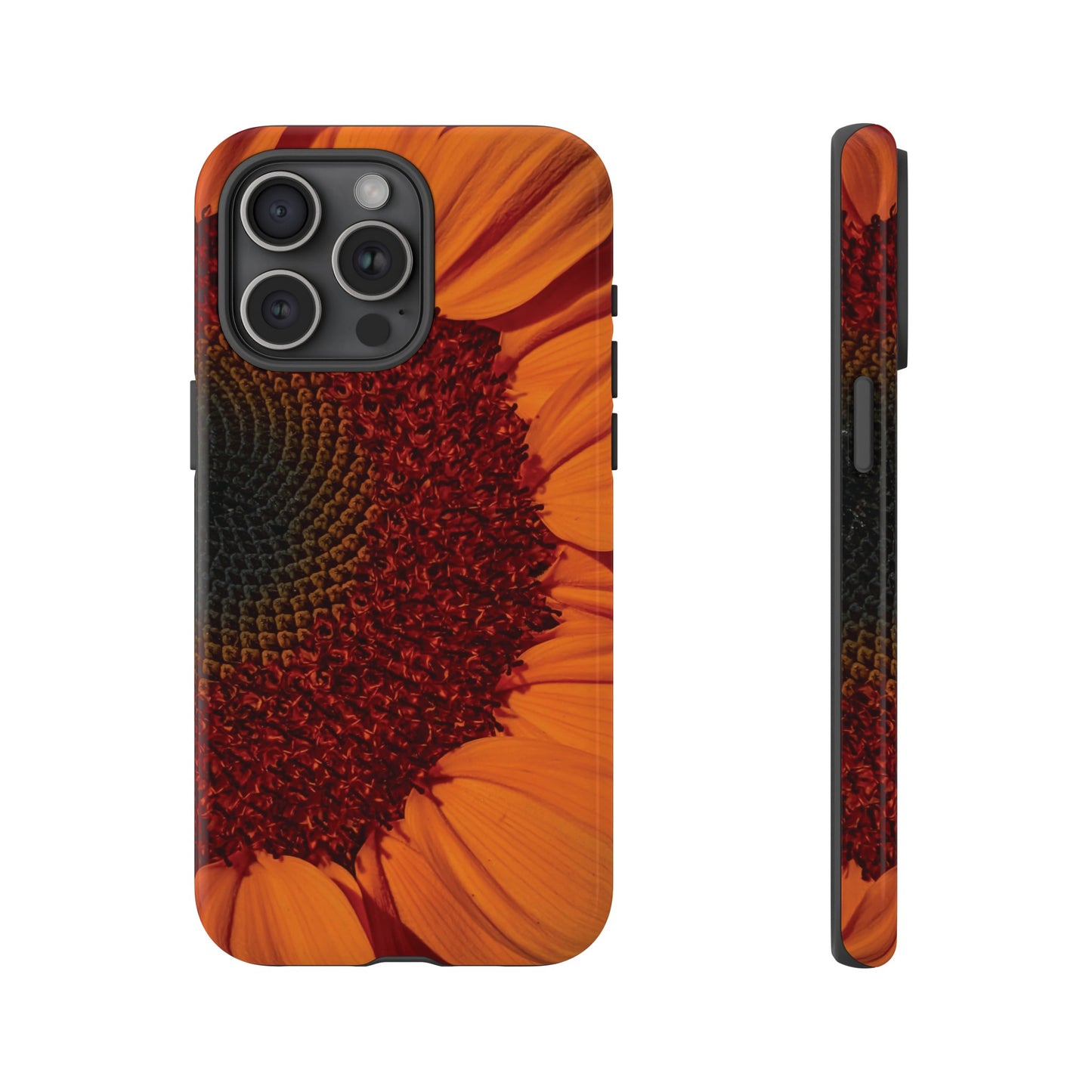 Orange Sunflower Wallpaper Phone Case | iPhone 15 Plus/ Pro, 14, 13, 12| Google Pixel 7, Pro, 5| Samsung Galaxy S23 All Major Phone Models