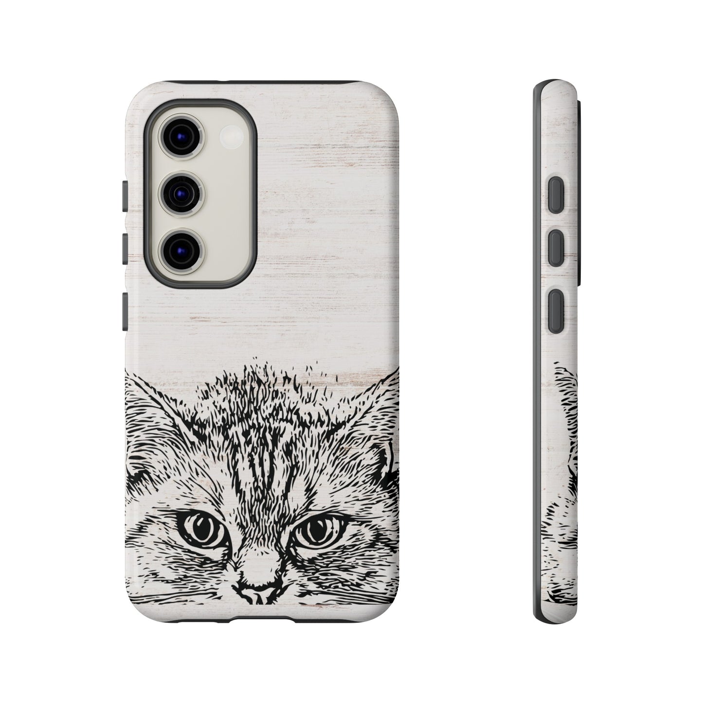 Close- Up Cat Wallpaper Phone Case | iPhone 15 Plus/ Pro, 14, 13, 12| Google Pixel 7, Pro, 5| Samsung Galaxy S23 All Major Phone Models