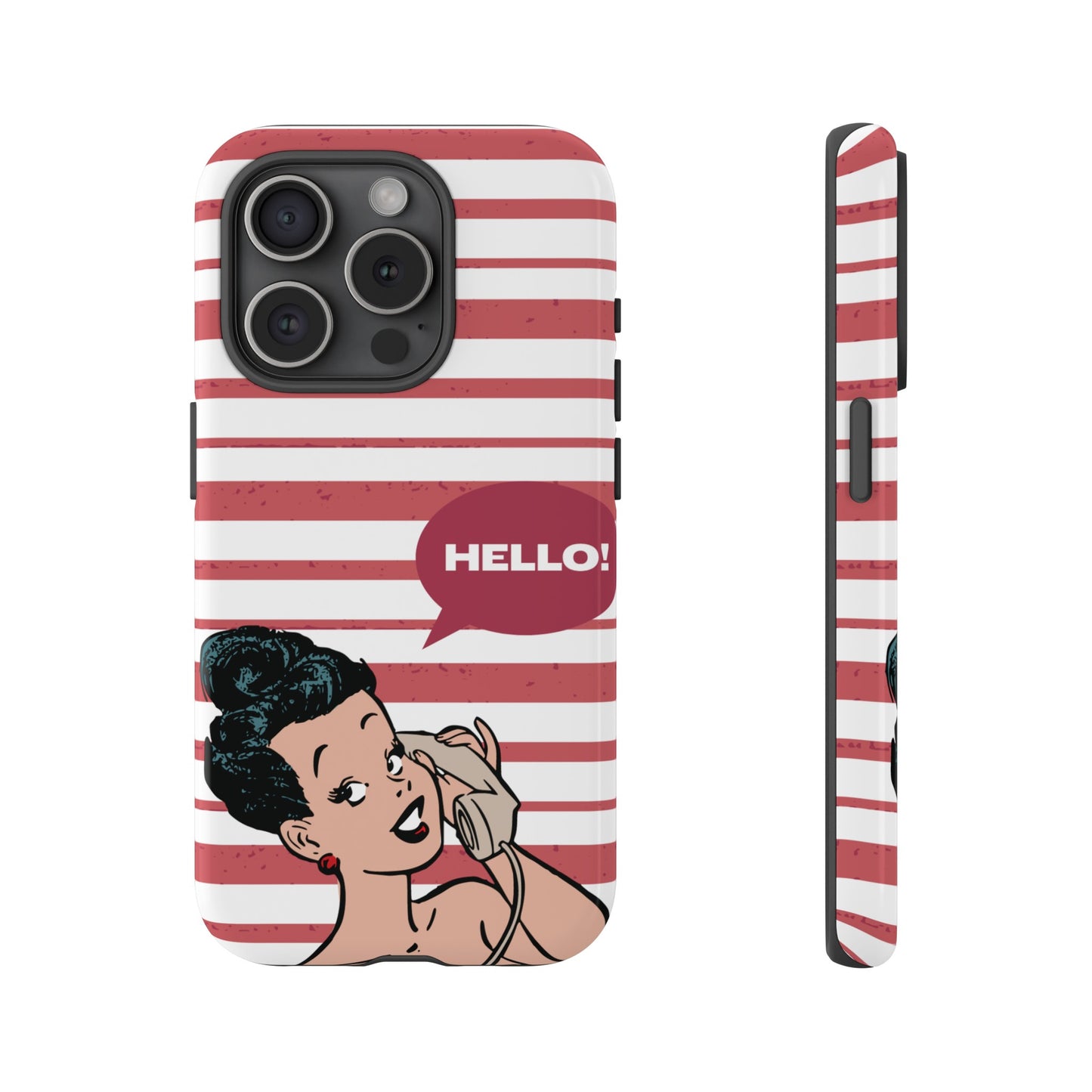 Hello! Wallpaper Phone Case | iPhone 15 Plus/ Pro, 14, 13, 12| Google Pixel 7, Pro, 5| Samsung Galaxy S23 All Major Phone Models