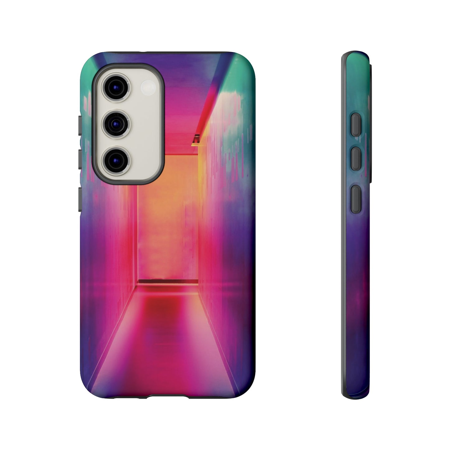 Rainbow Hallway Wallpaper Phone Case | iPhone 15 Plus/ Pro, 14, 13, 12| Google Pixel 7, Pro, 5| Samsung Galaxy S23 All Major Phone Models