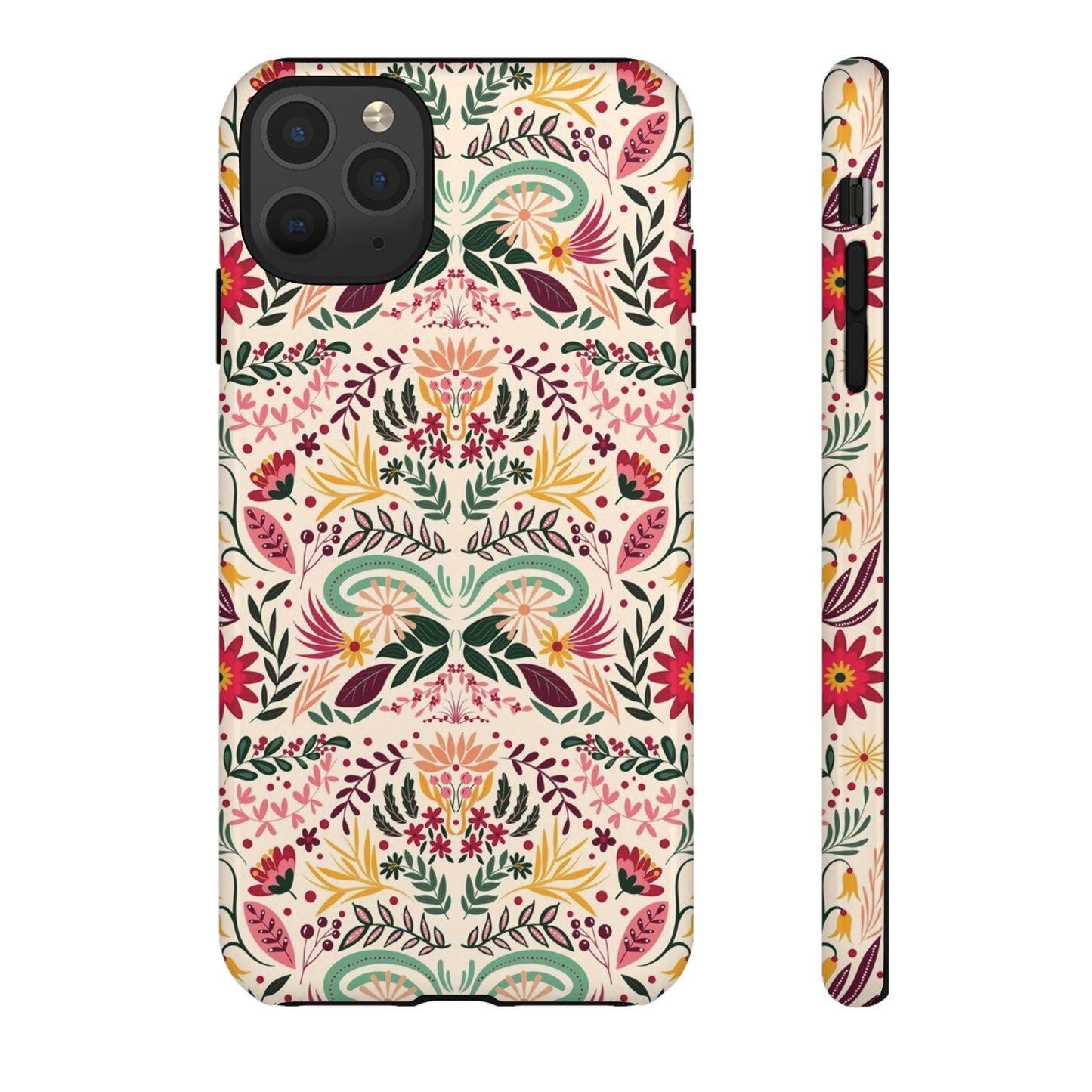 Bright Floral Wallpaper Phone Case | iPhone 15 Plus/ Pro, 14, 13, 12| Google Pixel 7, Pro, 5| Samsung Galaxy S23 All Major Phone Models