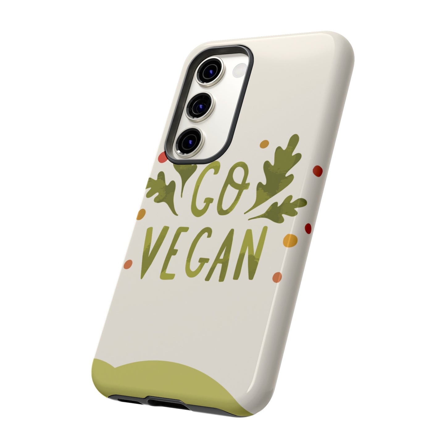 Go Vegan Wallpaper Phone Case | iPhone 15 Plus/ Pro, 14, 13, 12| Google Pixel 7, Pro, 5| Samsung Galaxy S23 All Major Phone Models