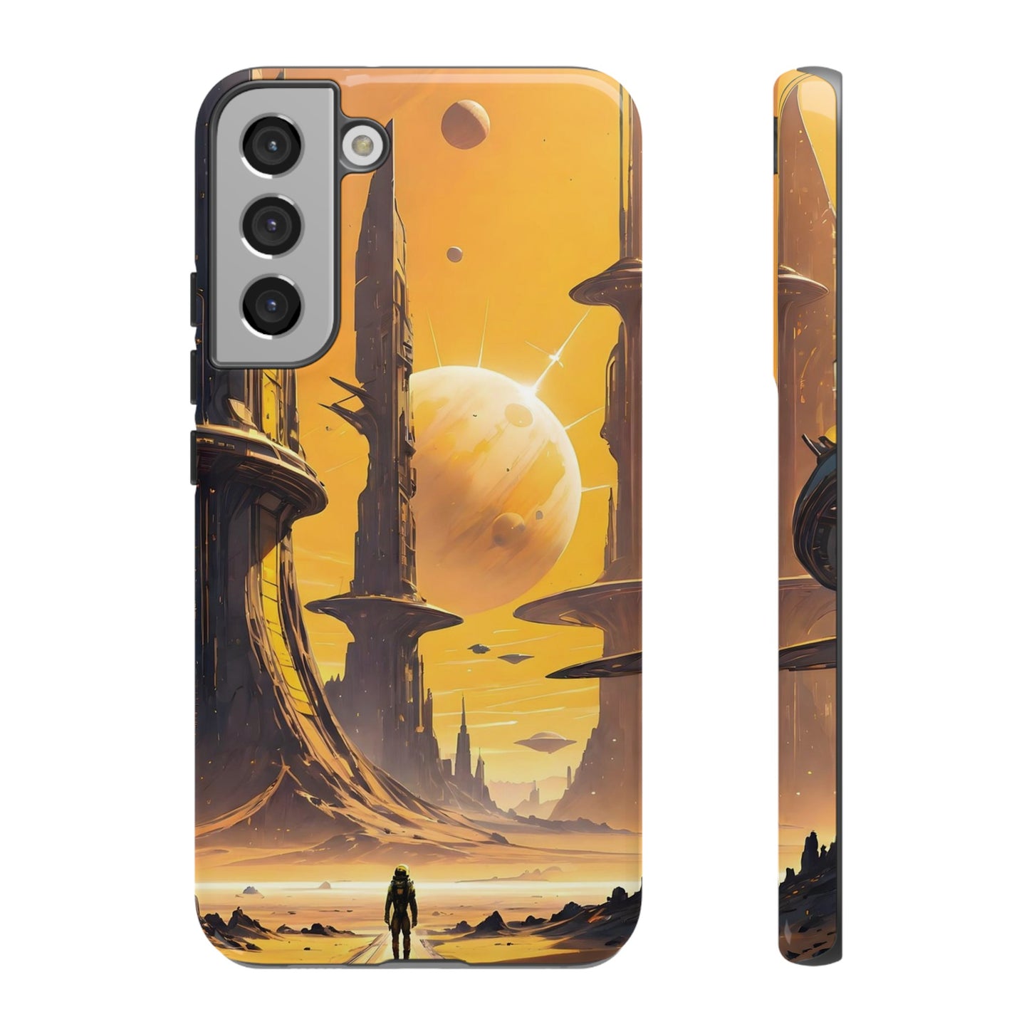 Distant Planets Sci Fi Wallpaper Phone Case | iPhone 15 Plus/ Pro, 14, 13, 12| Google Pixel 7, Pro, 5| Samsung Galaxy S23 All Major Phone Models