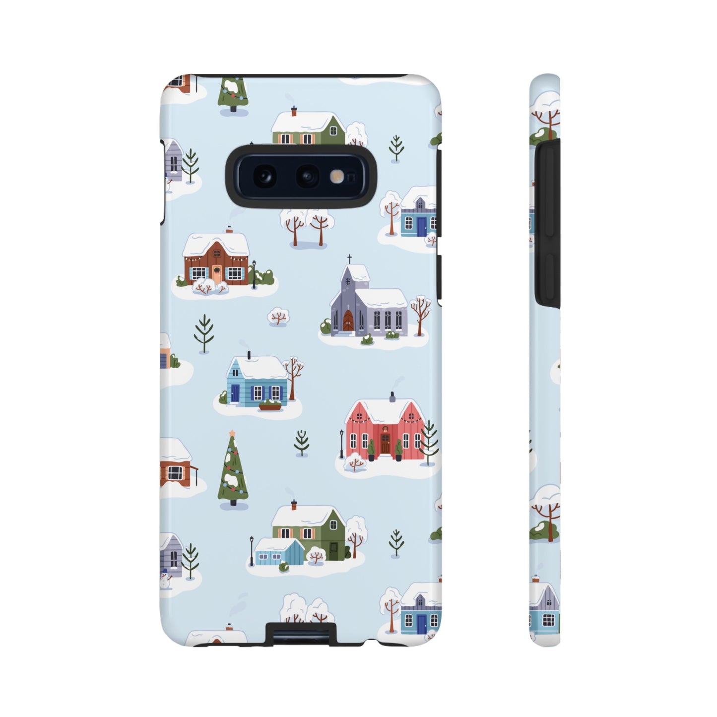 Snowy Merry Christmas Wallpaper Phone Case | iPhone 15 Plus/ Pro, 14, 13, 12| Google Pixel 7, Pro, 5| Samsung Galaxy S23 All Major Phone Models