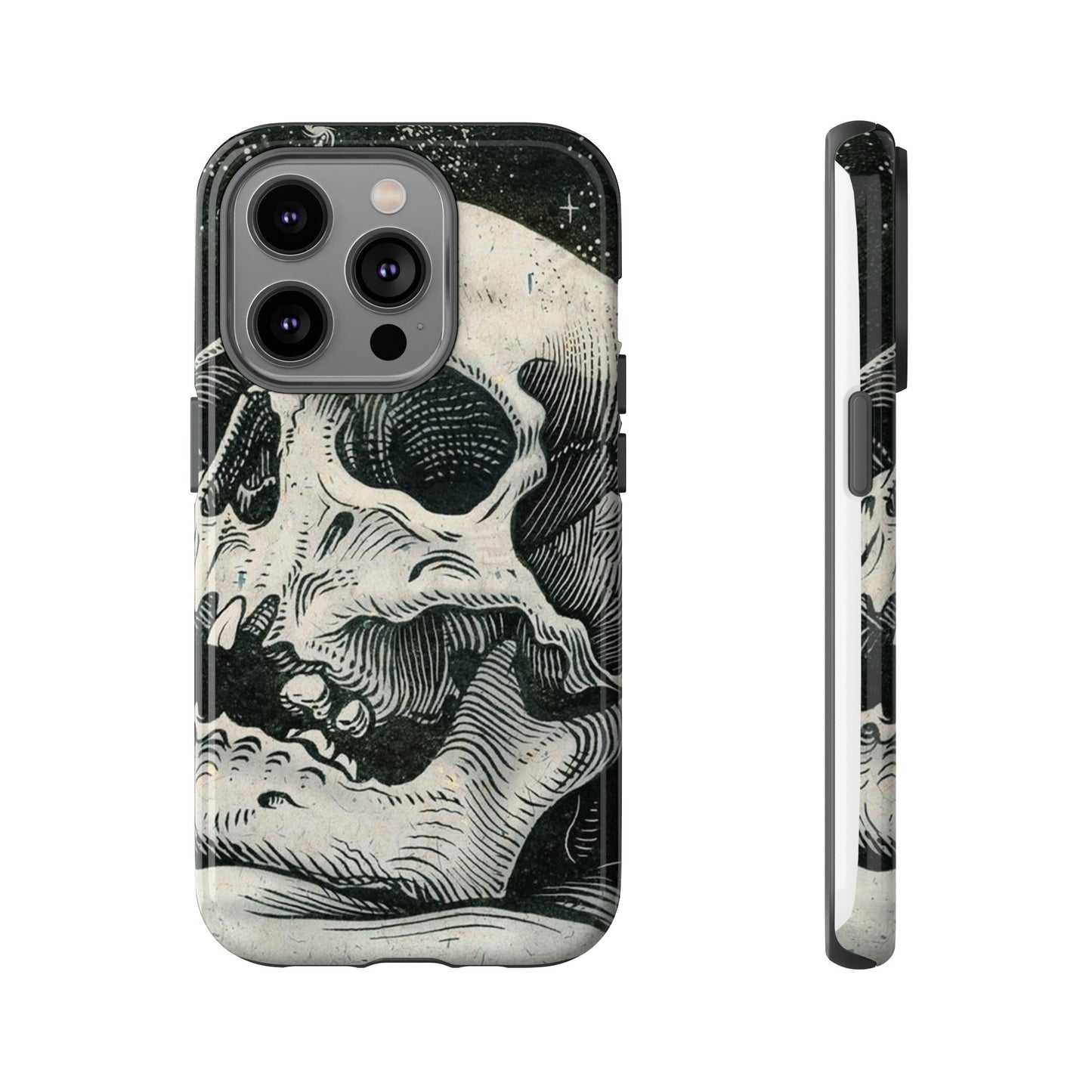 Skull Wallpaper Phone Case | iPhone 15 Plus/ Pro, 14, 13, 12| Google Pixel 7, Pro, 5| Samsung Galaxy S23 All Major Phone Models