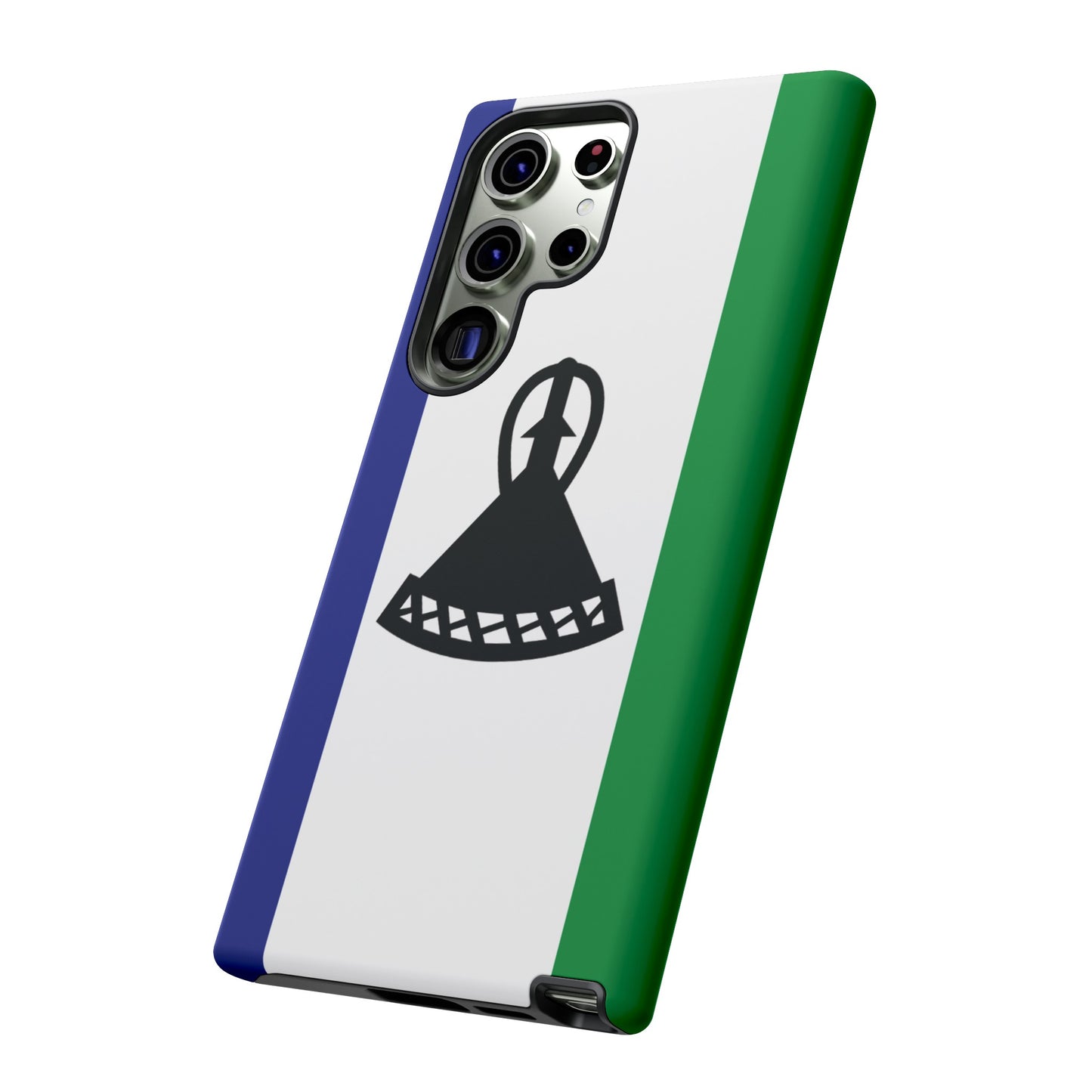 Lesotho Flag Phone Case | iPhone 15 Plus/ Pro, 14, 13, 12| Google Pixel 7, Pro, 5| Samsung Galaxy S23 All Major Phone Models