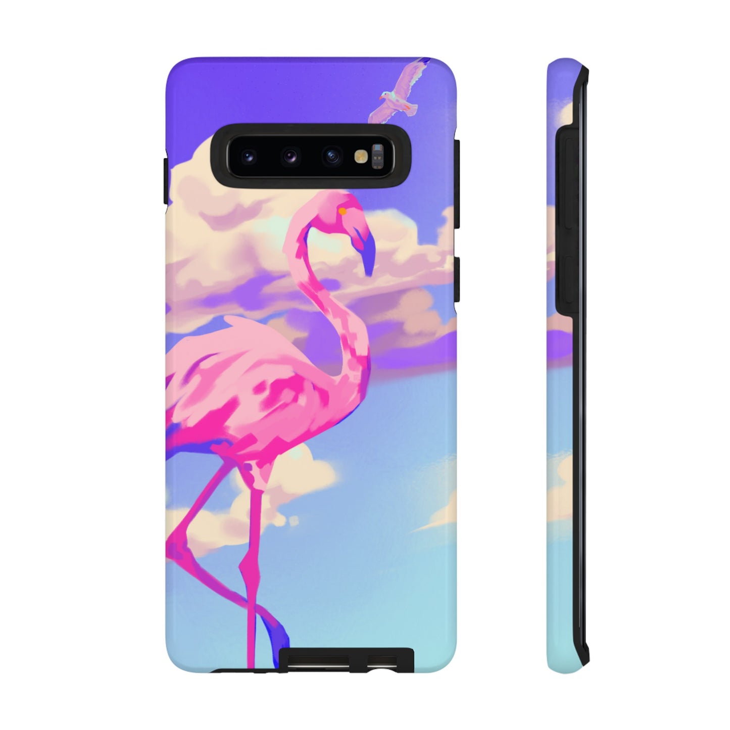 Flamingo In The Clouds Phone Case | iPhone 15 Plus/ Pro, 14, 13, 12| Google Pixel 7, Pro, 5| Samsung Galaxy S23 All Major Phone Models