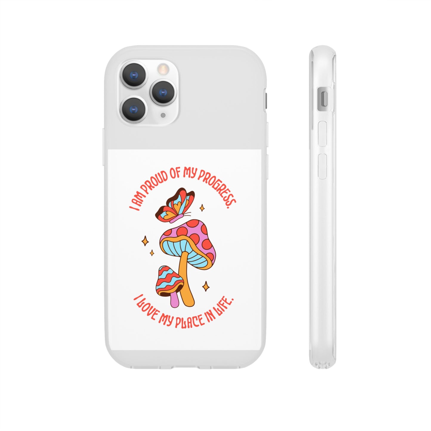 Cute Mushrooms Wallpaper Phone Case | iPhone 15 Plus/ Pro, 14, 13, 12|Samsung Galaxy Models