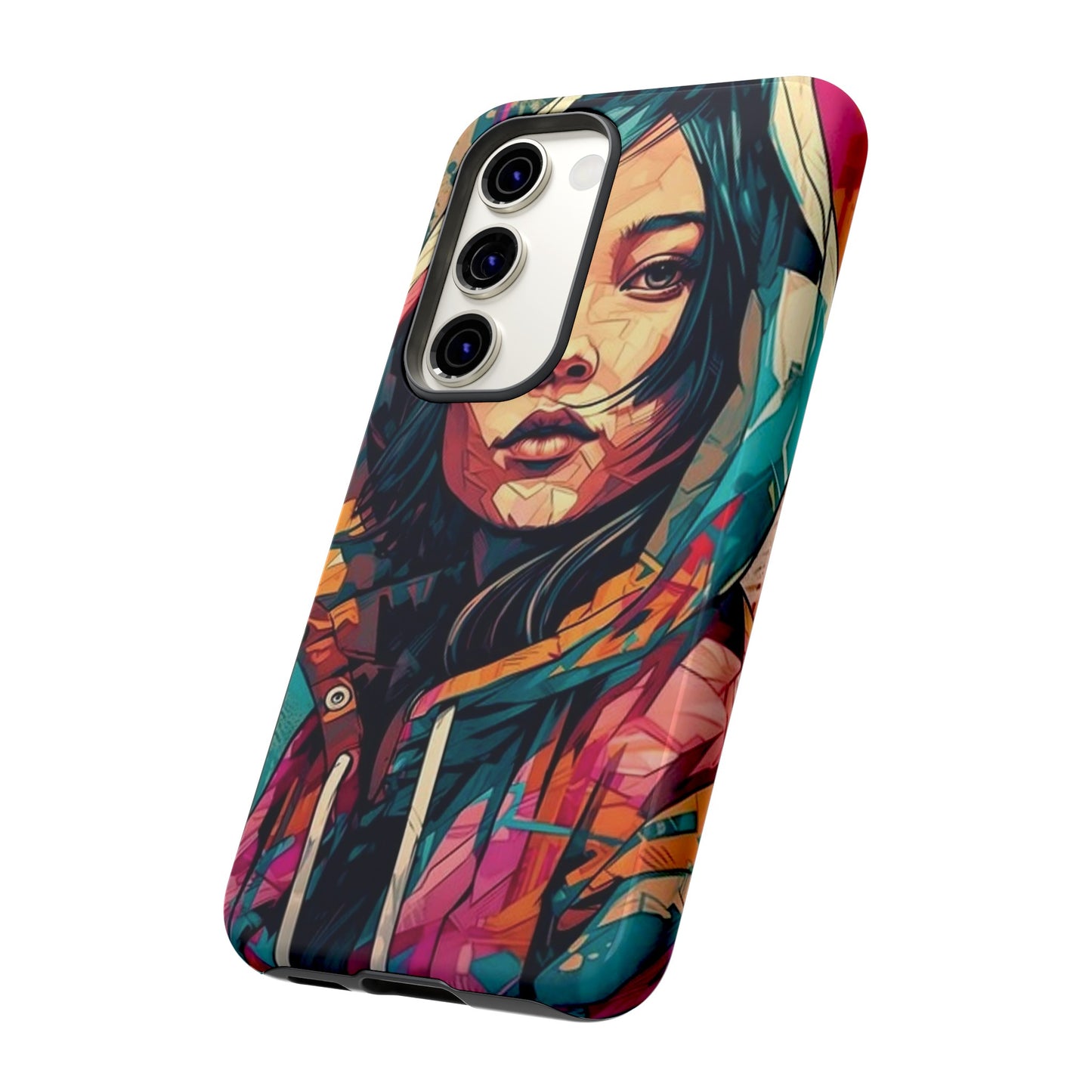 Girl Painting Wallpaper Phone Case | iPhone 15 Plus/ Pro, 14, 13, 12| Google Pixel 7, Pro, 5| Samsung Galaxy S23 All Major Phone Models