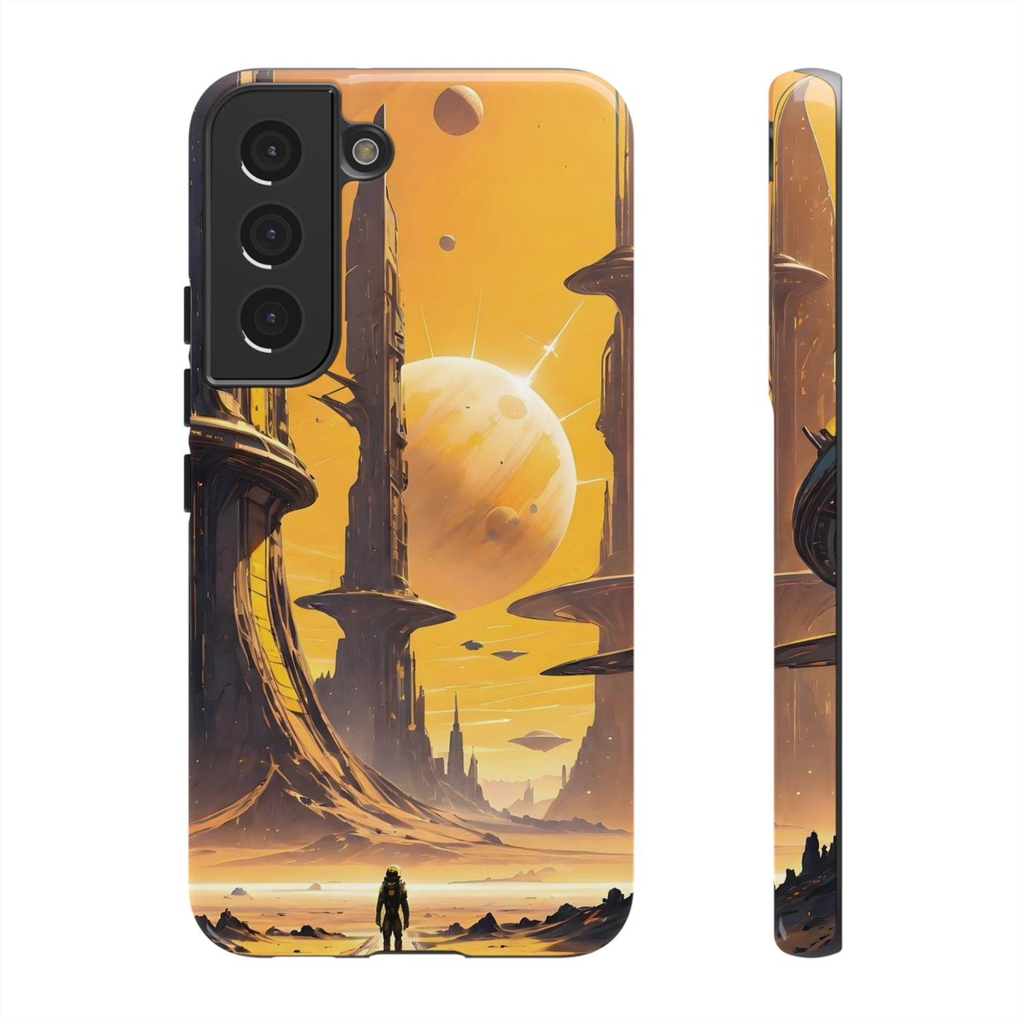 Distant Planets Sci Fi Wallpaper Phone Case | iPhone 15 Plus/ Pro, 14, 13, 12| Google Pixel 7, Pro, 5| Samsung Galaxy S23 All Major Phone Models