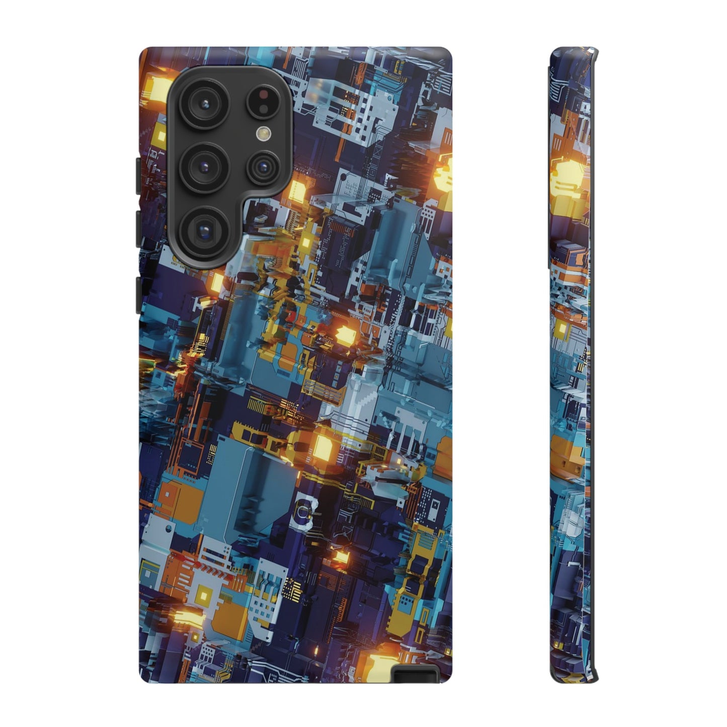 Computer Circuit Board Wallpaper Phone Case | iPhone 15 Plus/ Pro, 14, 13, 12| Google Pixel 7, Pro, 5| Samsung Galaxy S23 All Major Phone Models