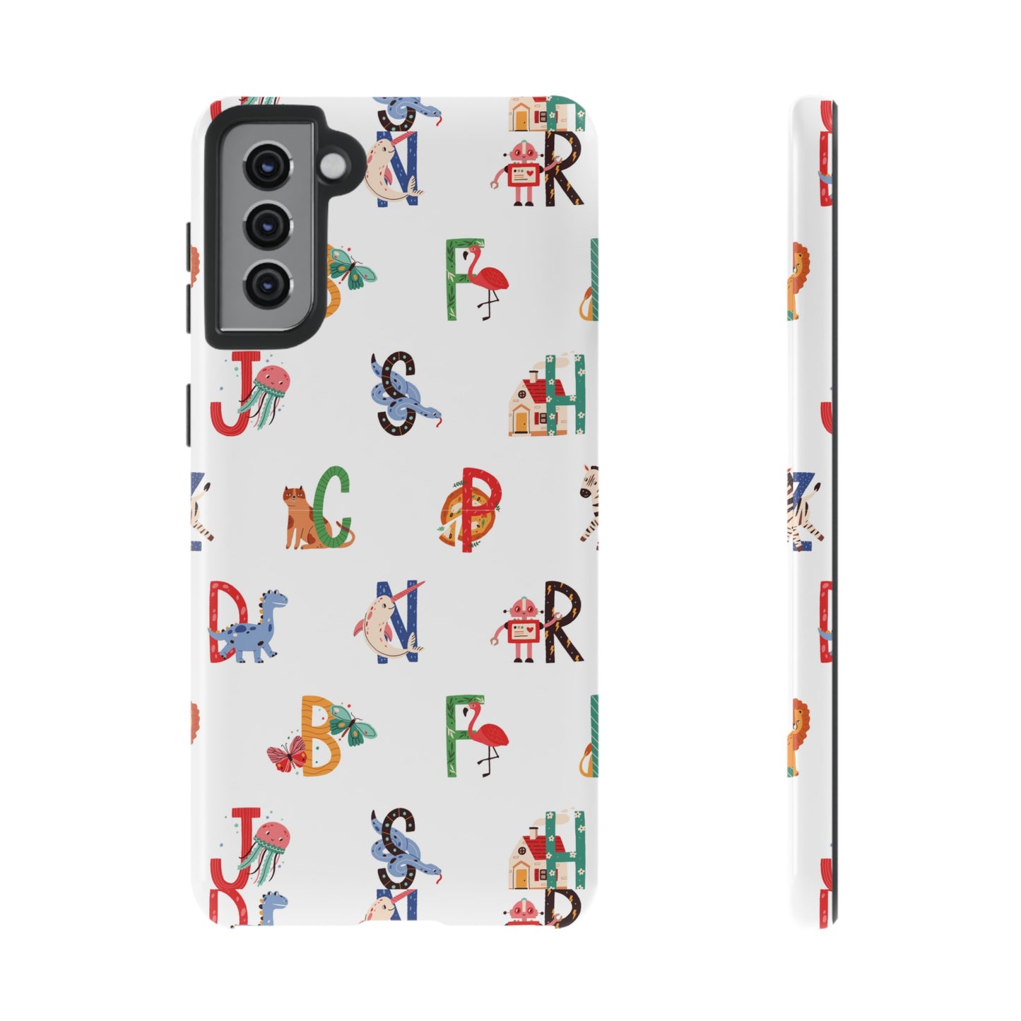 Alphabet Wallpaper Phone Case| iPhone 15 Plus/ Pro, 14, 13, 12| Google Pixel 7, Pro, 5| Samsung Galaxy S23 All Major Phone Models