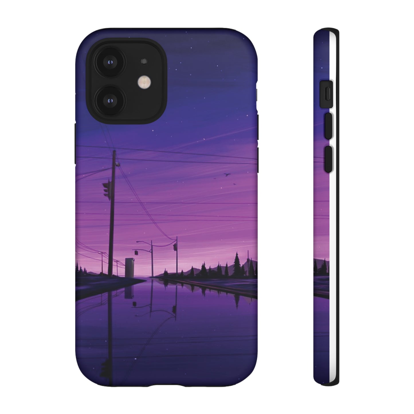 Purple Night Sky Wallpaper Phone Case | iPhone 15 Plus/ Pro, 14, 13, 12| Google Pixel 7, Pro, 5| Samsung Galaxy S23 All Major Phone Models