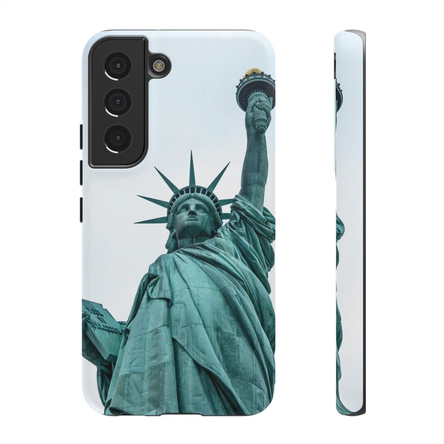 Statue of Liberty Wallpaper Phone Case | iPhone 15 Plus/ Pro, 14, 13, 12| Google Pixel 7, Pro, 5| Samsung Galaxy S23 All Major Phone Models