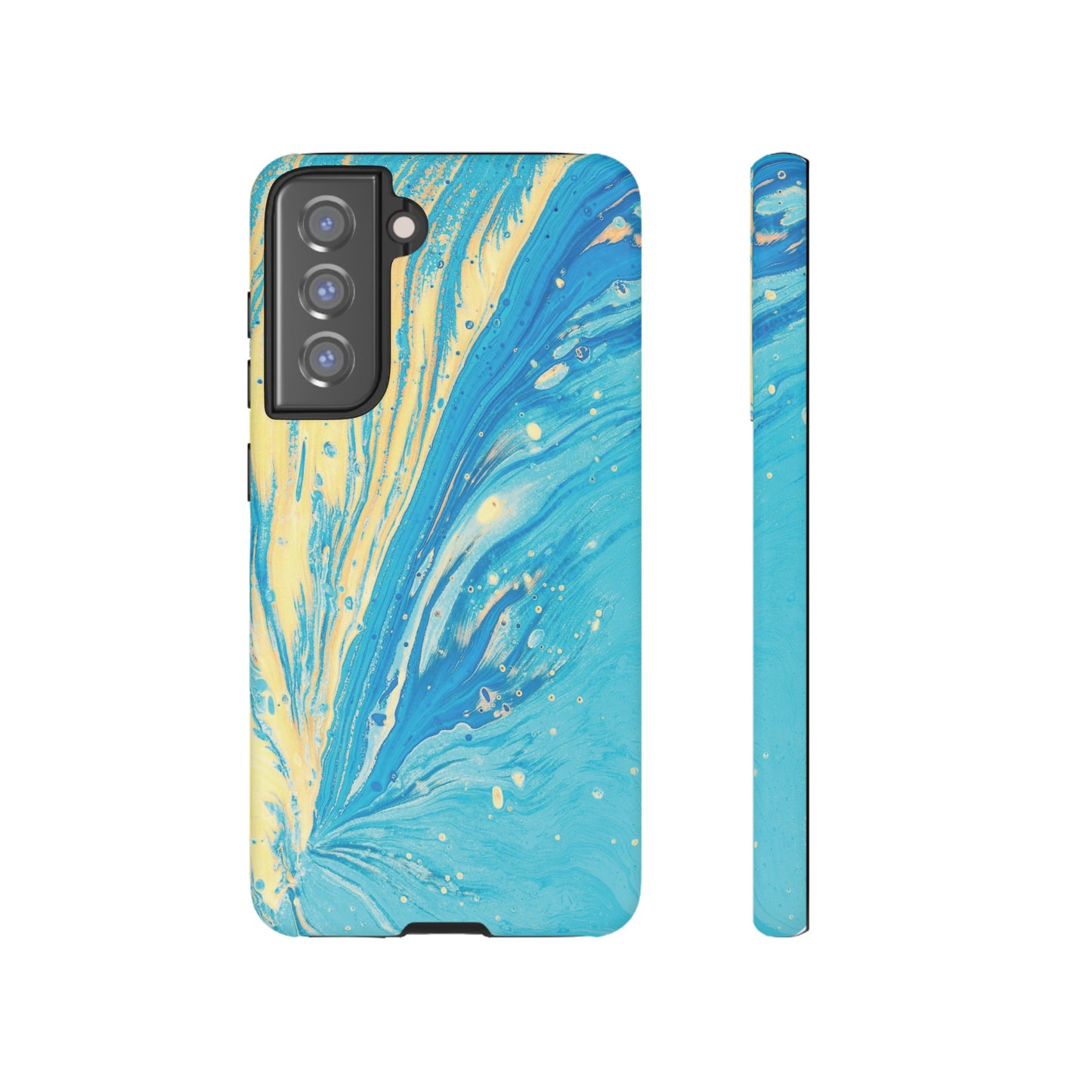 Fan of Yellow & Blue Paint Phone Case | iPhone 15 Plus/ Pro, 14, 13, 12| Google Pixel 7, Pro, 5| Samsung Galaxy S23 All Major Phone Models