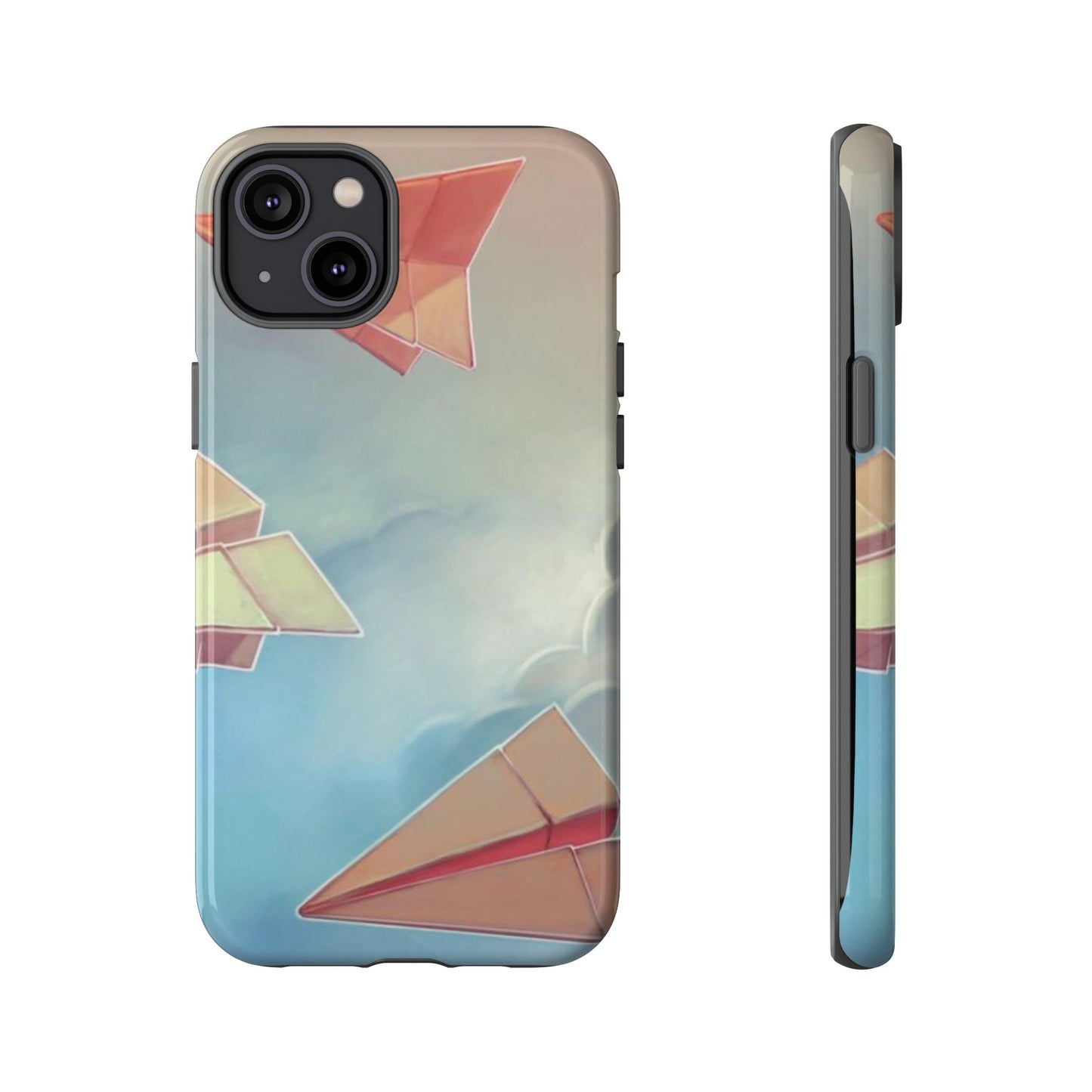 Paper Plane Wallpaper Phone Case | iPhone 15 Plus/ Pro, 14, 13, 12| Google Pixel 7, Pro, 5| Samsung Galaxy S23 All Major Phone Models