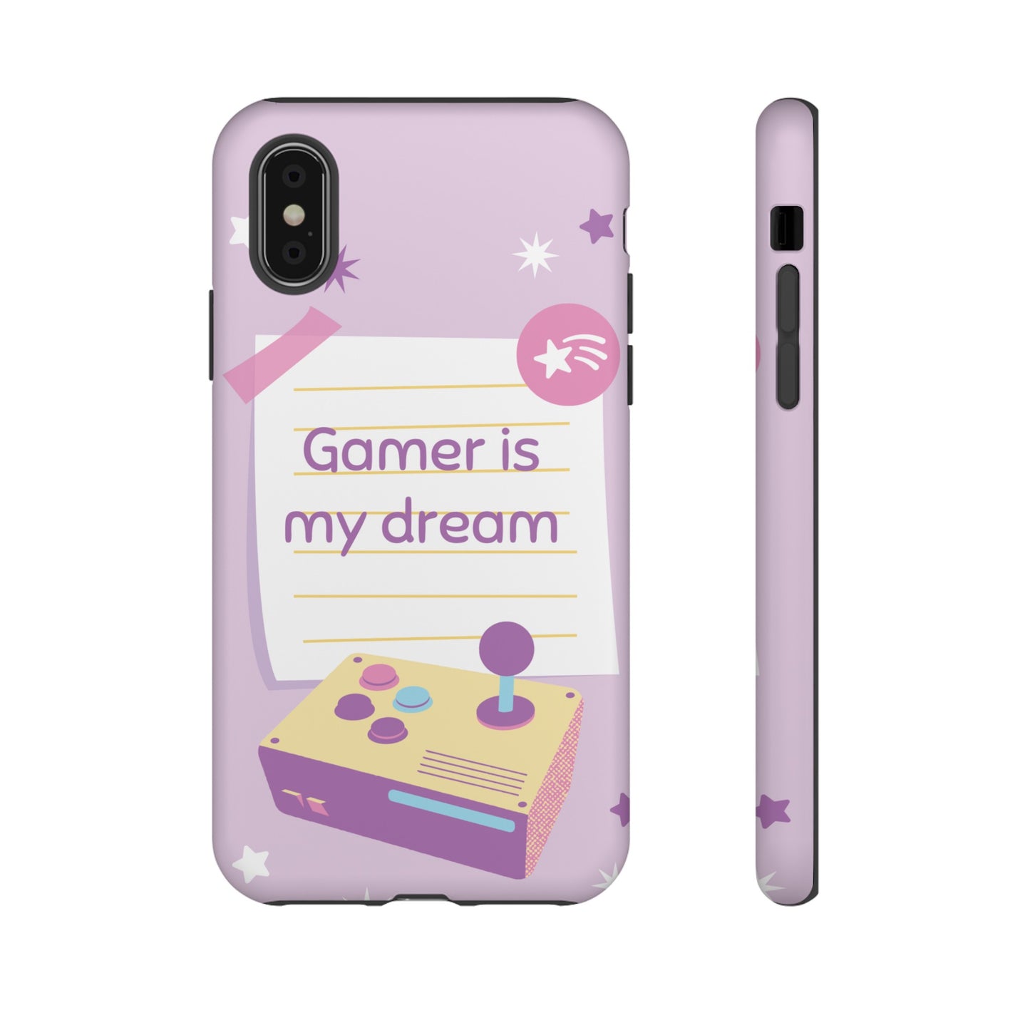 Gamer Is My Dream Job Wallpaper Phone Case | iPhone 15 Plus/ Pro, 14, 13, 12| Google Pixel 7, Pro, 5| Samsung Galaxy S23 All Major Phone Models