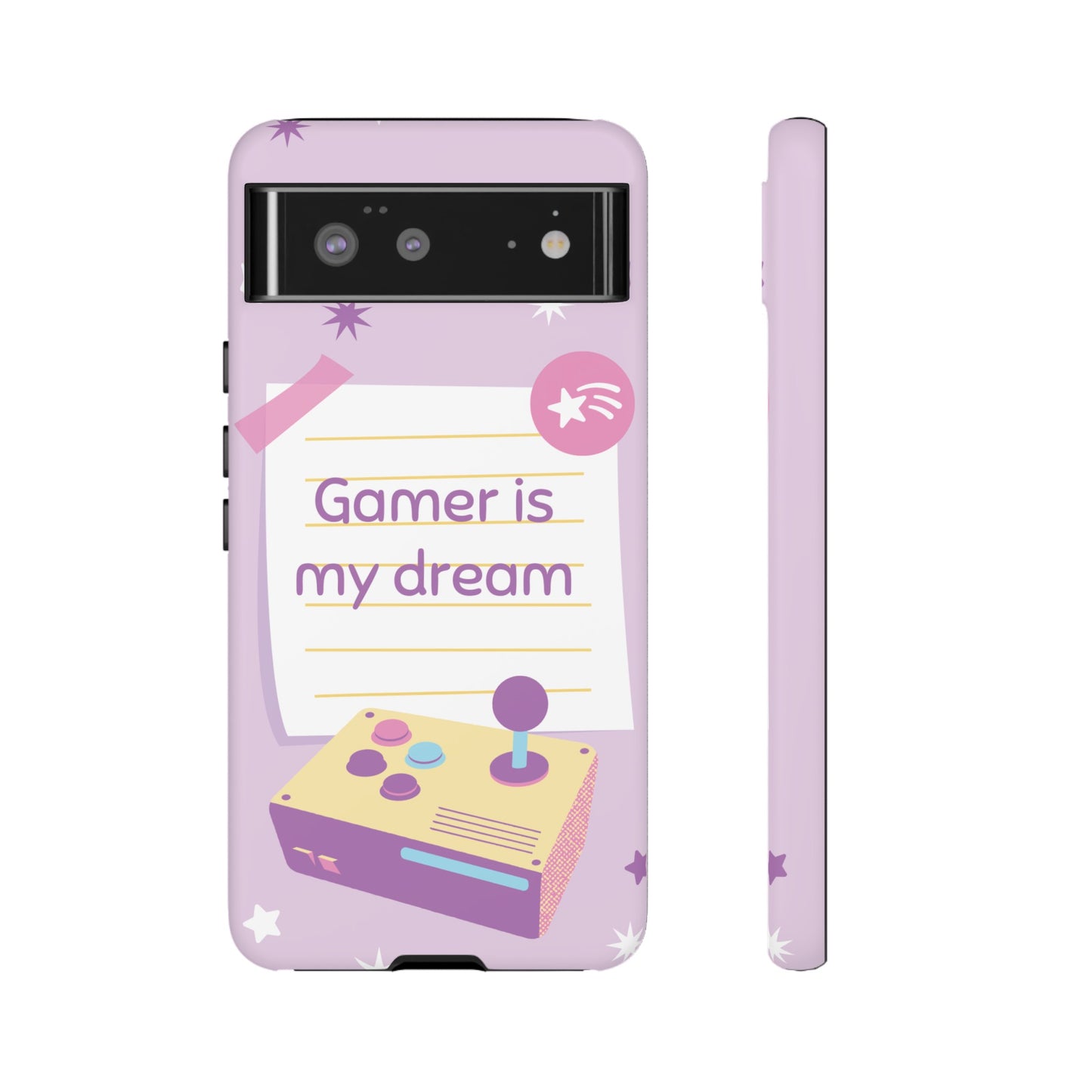 Gamer Is My Dream Job Wallpaper Phone Case | iPhone 15 Plus/ Pro, 14, 13, 12| Google Pixel 7, Pro, 5| Samsung Galaxy S23 All Major Phone Models