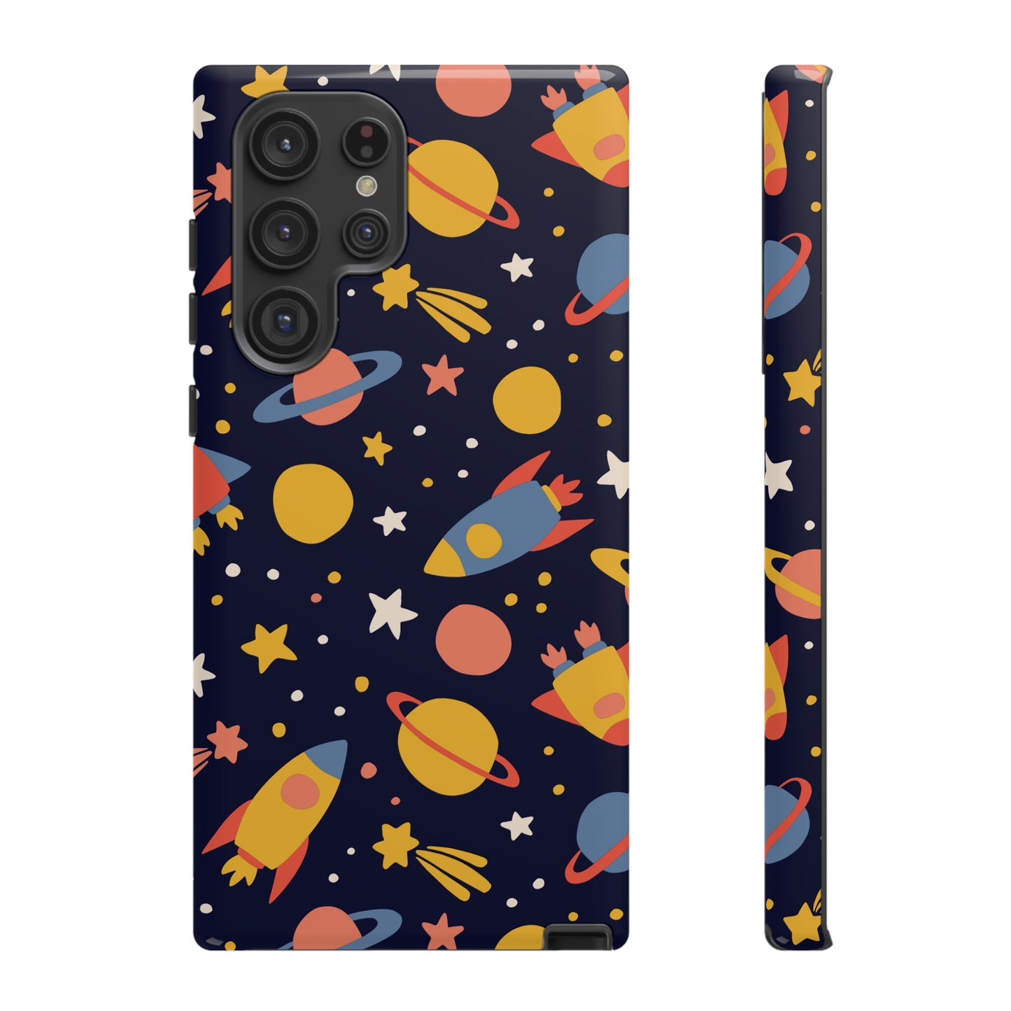 Cartoon Space Wallpaper Phone Case | iPhone 15 Plus/ Pro, 14, 13, 12| Google Pixel 7, Pro, 5| Samsung Galaxy S23 All Major Phone Models