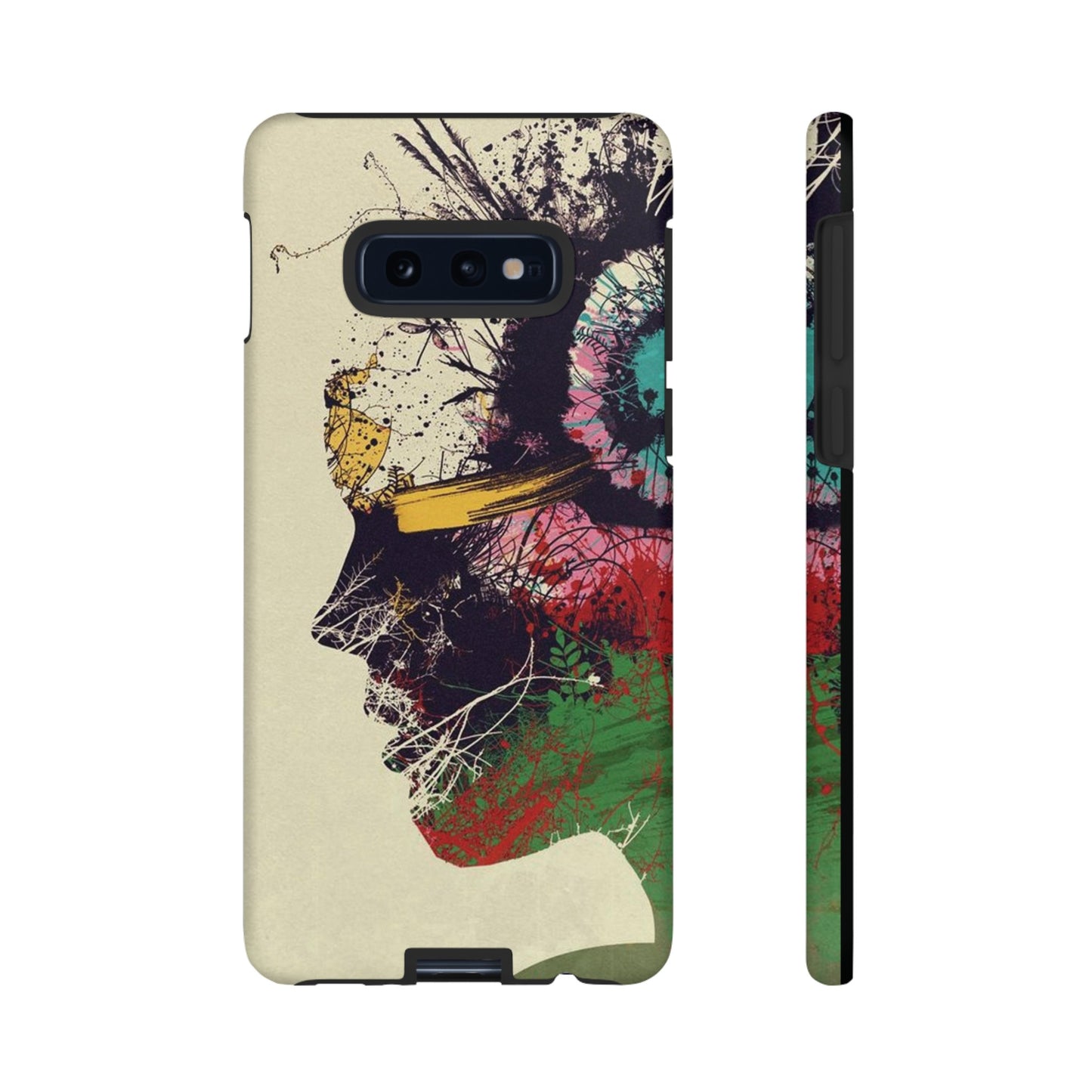 Woman’s Face Painting Wallpaper Phone Case |iPhone 15 Plus/ Pro,14, 13, 12| Google Pixel 7, Pro, 5|Samsung Galaxy S23 All Major Phone Models