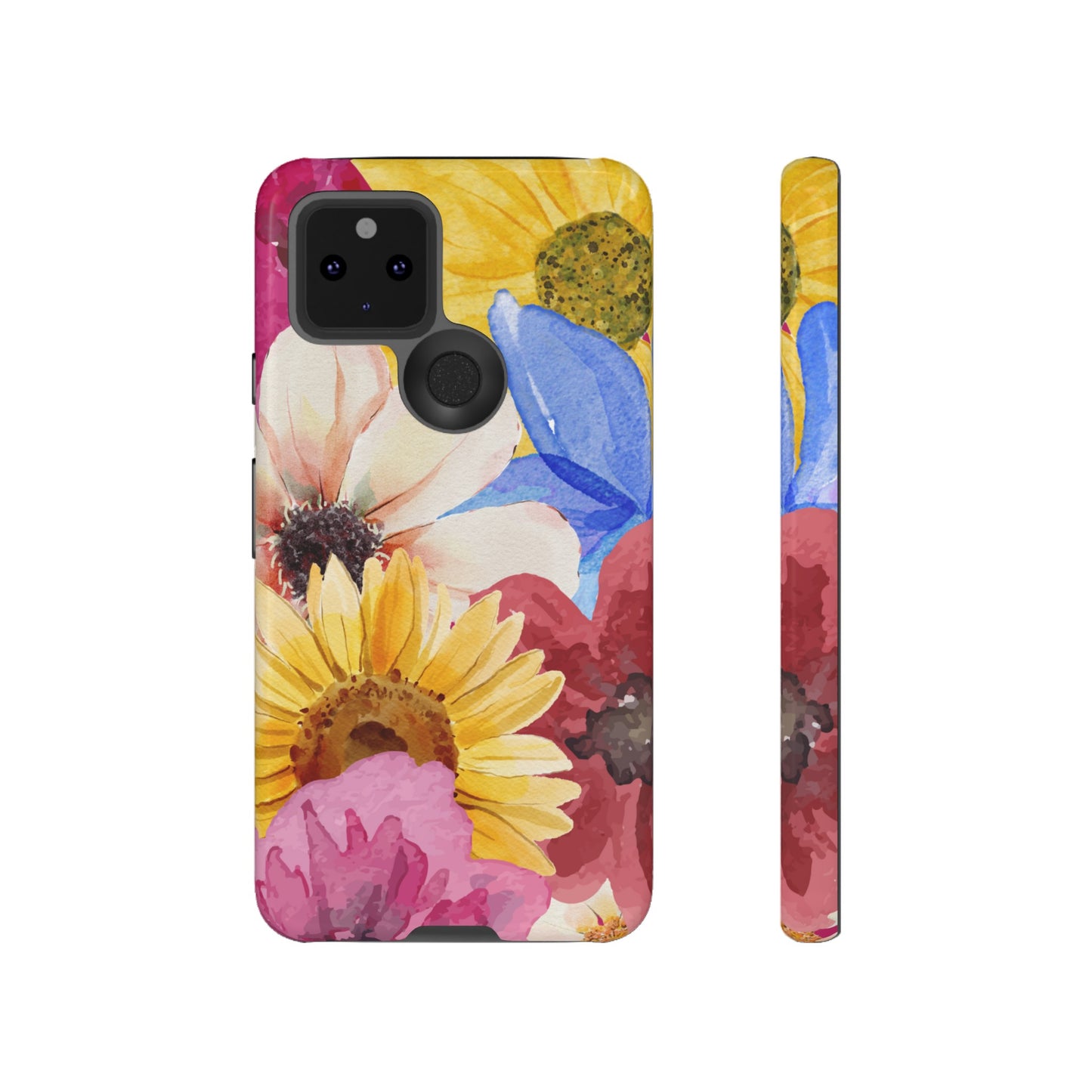 Overlapping Flowers Wallpaper Phone Case | iPhone 15 Plus/ Pro, 14, 13, 12| Google Pixel 7, Pro, 5| Samsung Galaxy S23 All Major Phone Models