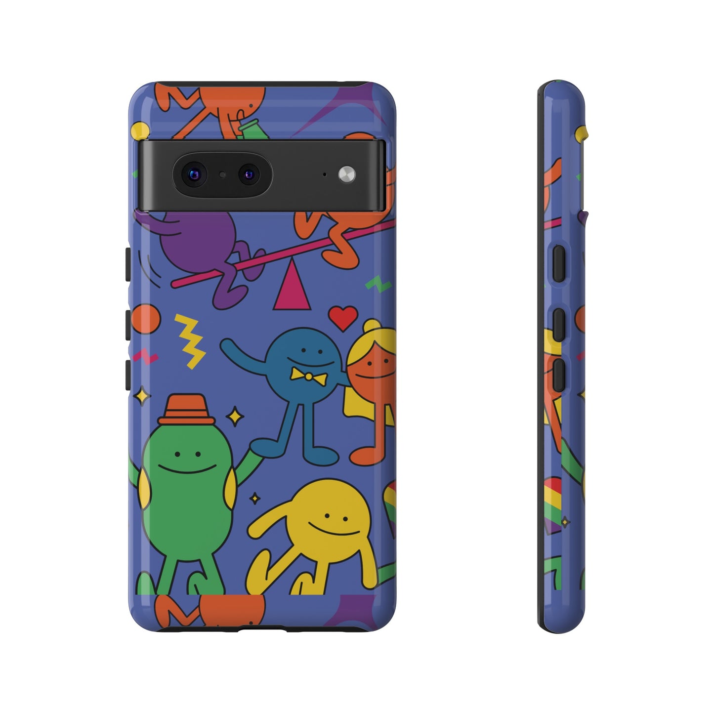 Colourful Cartoon Wallpaper Phone Case | iPhone 15 Plus/ Pro, 14, 13, 12| Google Pixel 7, Pro, 5| Samsung Galaxy S23 All Major Phone Models