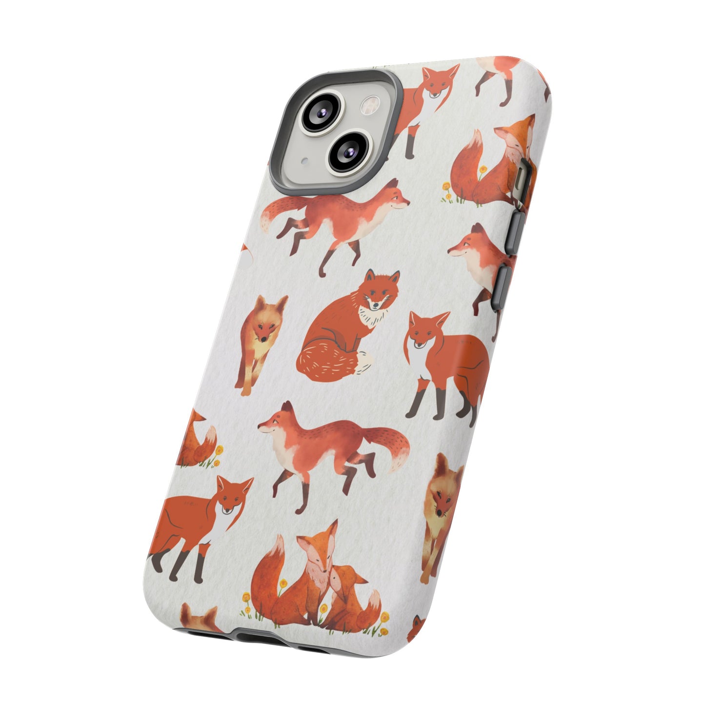 Foxes Wallpaper Phone Case | iPhone 15 Plus/ Pro, 14, 13, 12| Google Pixel 7, Pro, 5| Samsung Galaxy S23 All Major Phone Models