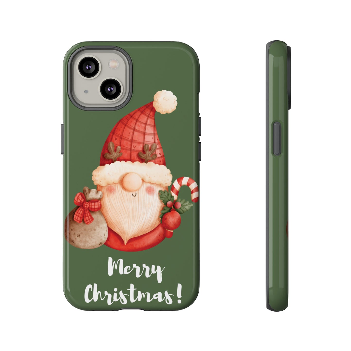 Cute Merry Christmas Wallpaper Phone Case | iPhone 15 Plus/ Pro, 14, 13, 12| Google Pixel 7, Pro, 5| Samsung Galaxy S23 All Major Phone Models