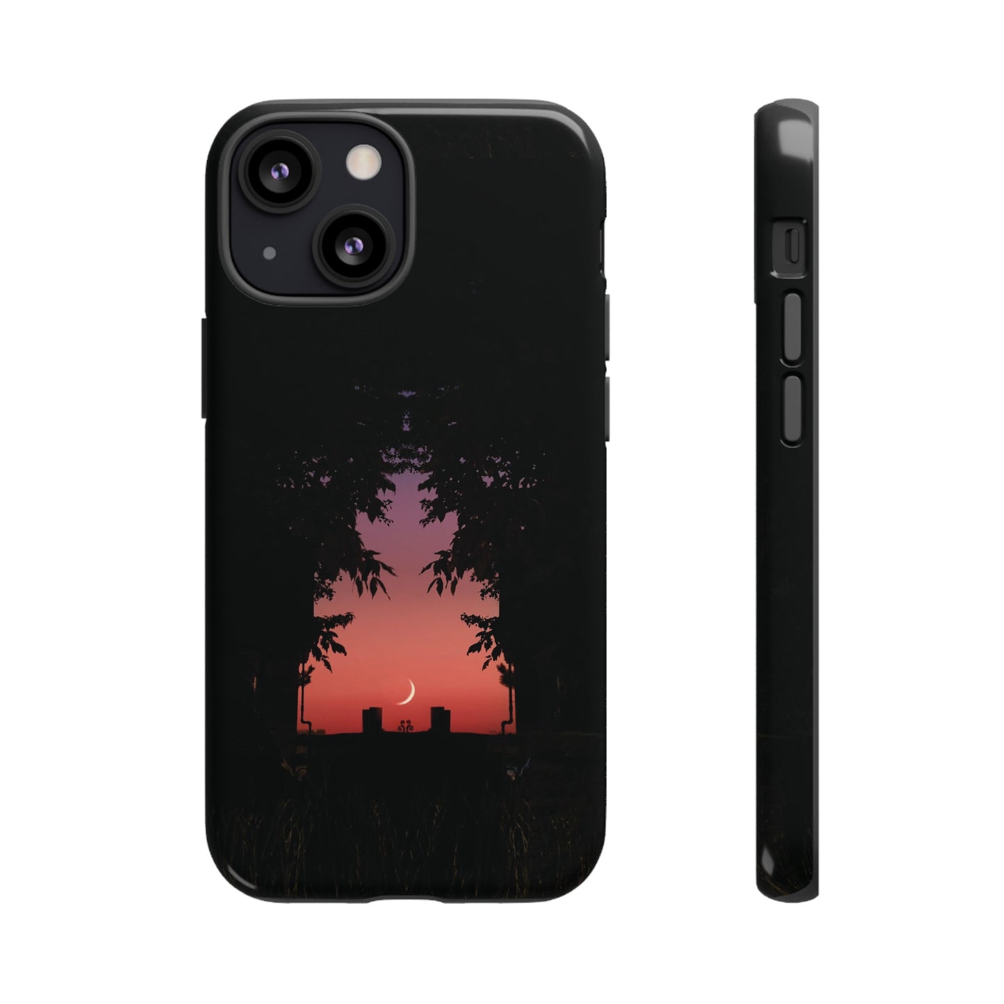 Crescent Night Wallpaper Phone Case | iPhone 15 Plus/ Pro, 14, 13, 12| Google Pixel 7, Pro, 5| Samsung Galaxy S23 All Major Phone Models