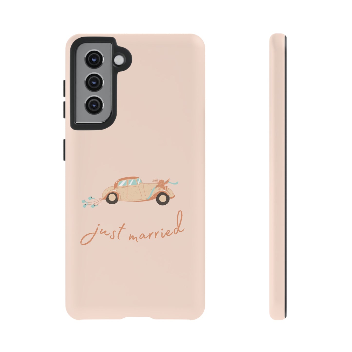 Just Married Phone Case | iPhone 15 Plus/ Pro, 14, 13, 12| Google Pixel 7, Pro, 5| Samsung Galaxy S23 All Major Phone Models