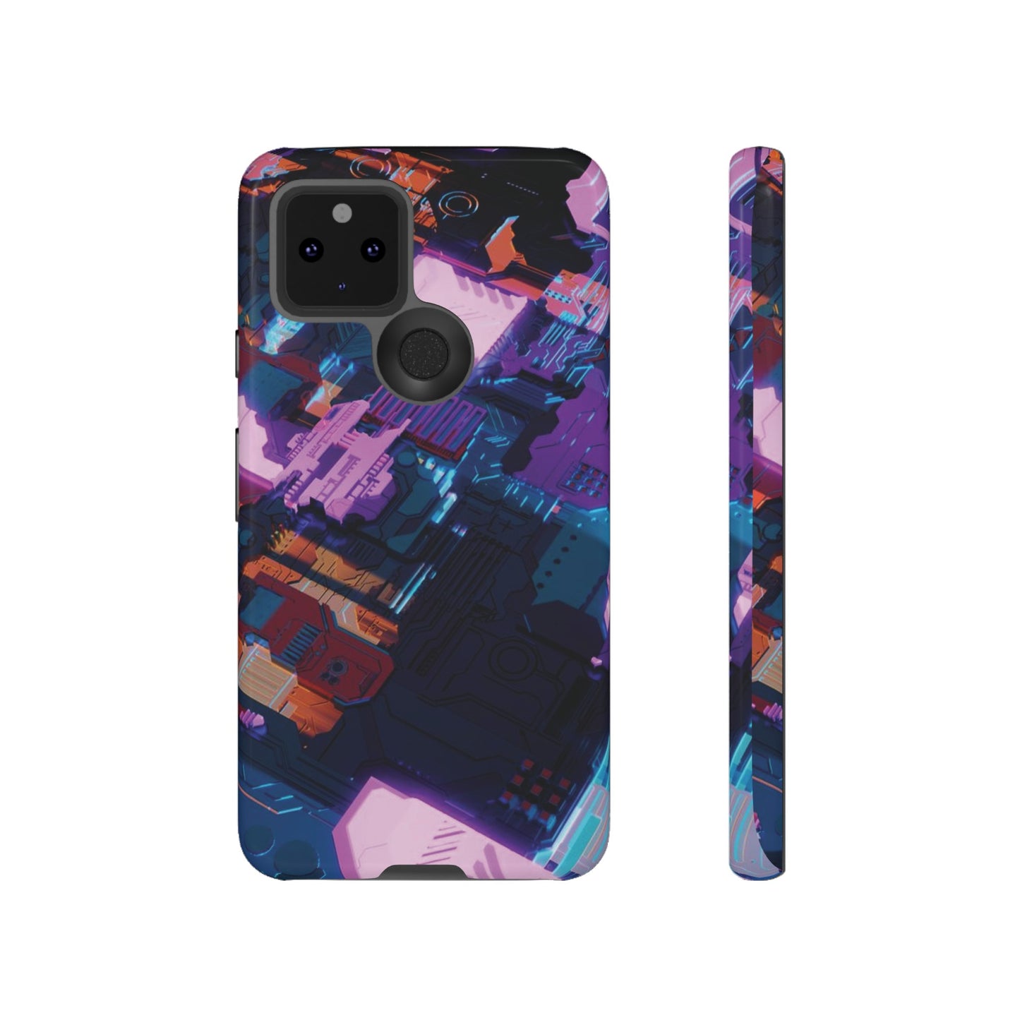 Purple Circuit Board Wallpaper Phone Case | iPhone 15 Plus/ Pro, 14, 13, 12| Google Pixel 7, Pro, 5| Samsung Galaxy S23 All Major Phone Models