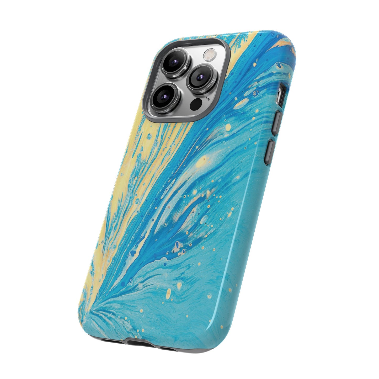 Fan of Yellow & Blue Paint Phone Case | iPhone 15 Plus/ Pro, 14, 13, 12| Google Pixel 7, Pro, 5| Samsung Galaxy S23 All Major Phone Models