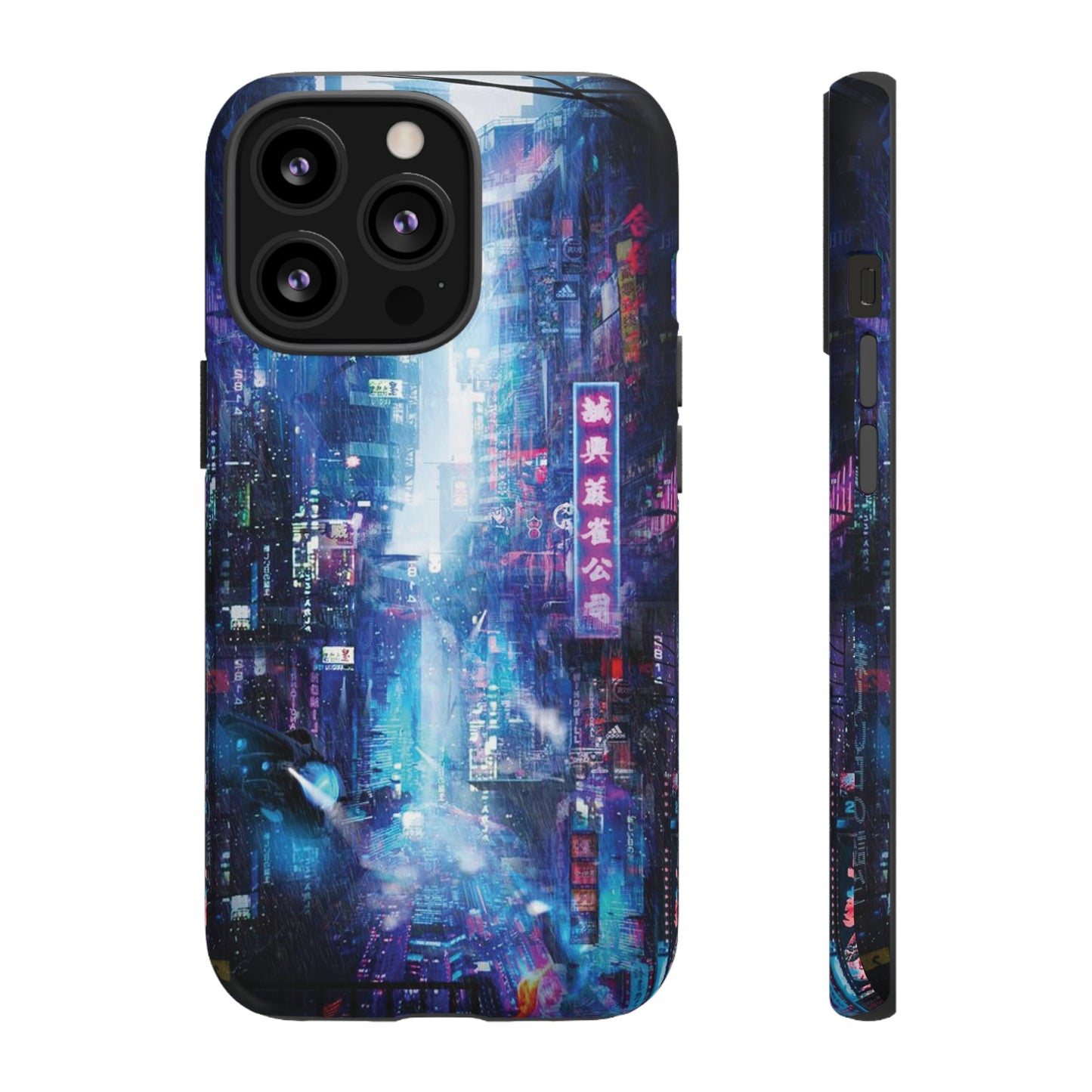 Night Life Futuristic City Wallpaper Phone Case | iPhone 15 Plus/ Pro, 14, 13, 12| Google Pixel 7, Pro, 5| Samsung Galaxy S23 All Major Phone Models