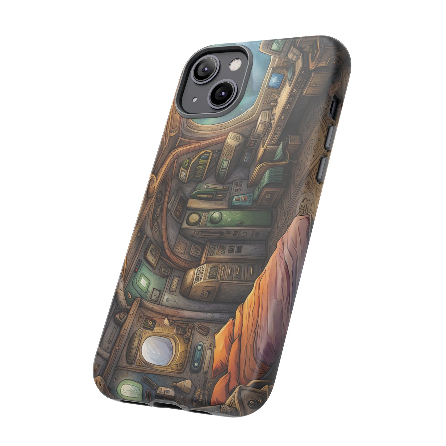 Cosy Spaceship Wallpaper Phone Case | iPhone 15 Plus/ Pro, 14, 13, 12| Google Pixel 7, Pro, 5| Samsung Galaxy S23 All Major Phone Models