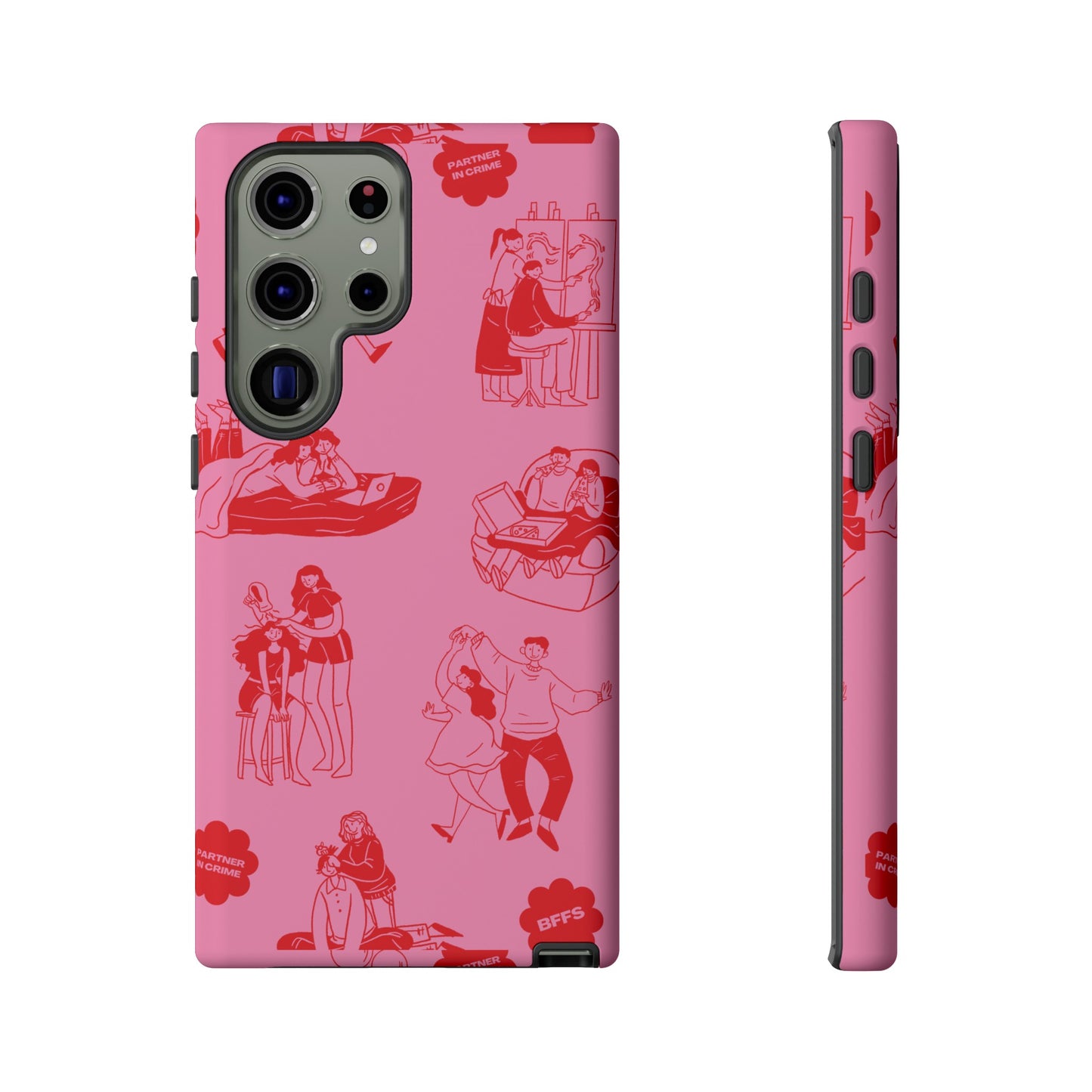 Pink Valentine's Day Wallpaper Phone Case | iPhone 15 Plus/ Pro, 14, 13, 12| Google Pixel 7, Pro, 5| Samsung Galaxy S23 All Major Phone Models