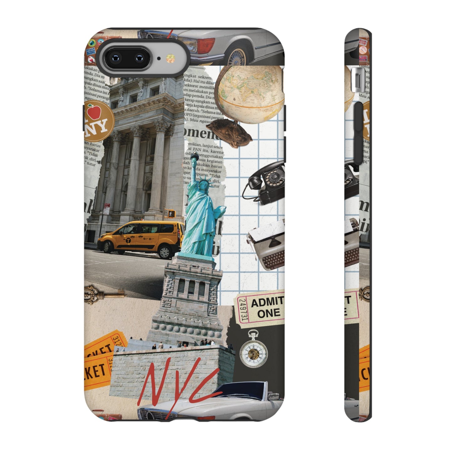 New York City Collage Wallpaper Phone Case | iPhone 15 Plus/ Pro, 14, 13, 12| Google Pixel 7, Pro, 5| Samsung Galaxy S23 All Major Phone Models