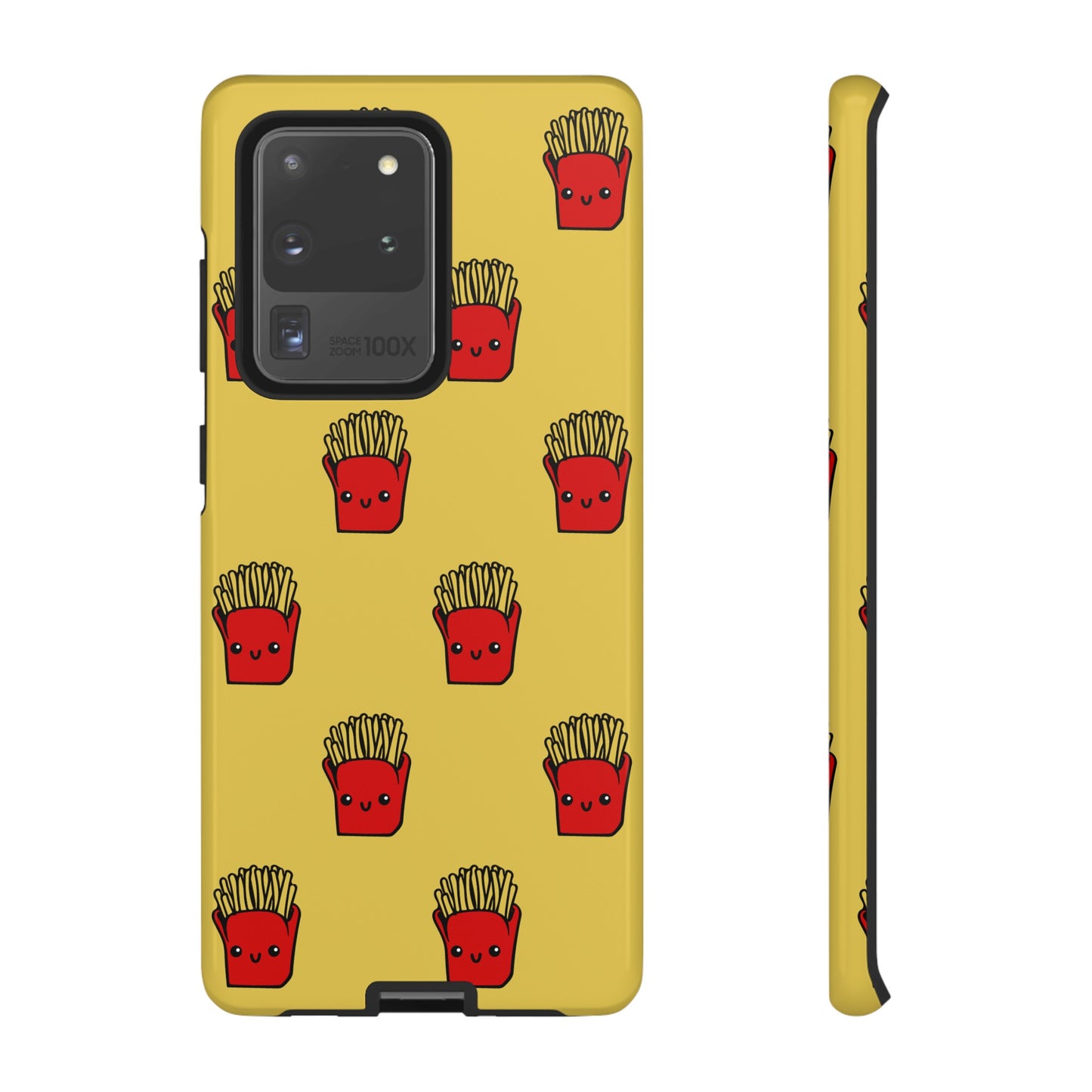 Smiling Fries Wallpaper Phone Case | iPhone 15 Plus/ Pro, 14, 13, 12| Google Pixel 7, Pro, 5| Samsung Galaxy S23 All Major Phone Models