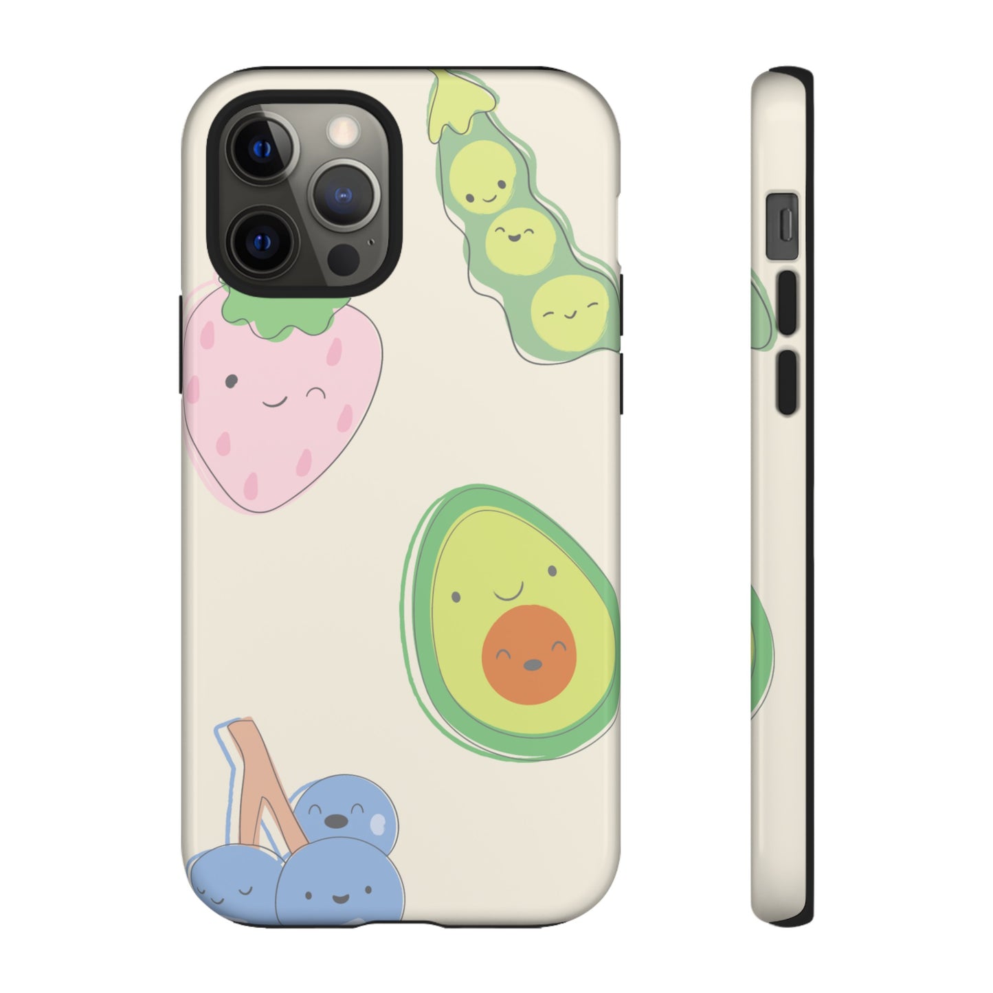 Happy Food Wallpaper Phone Case | iPhone 15 Plus/ Pro, 14, 13, 12| Google Pixel 7, Pro, 5| Samsung Galaxy S23 All Major Phone Models