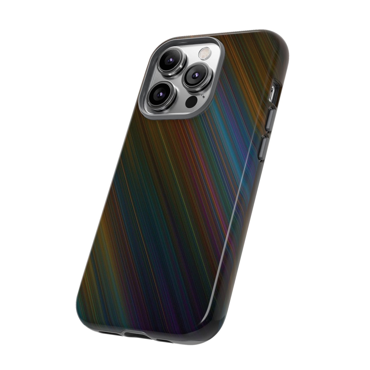 Slanted Rainbow Wallpaper Phone Case | iPhone 15 Plus/ Pro, 14, 13, 12| Google Pixel 7, Pro, 5| Samsung Galaxy S23 All Major Phone Models