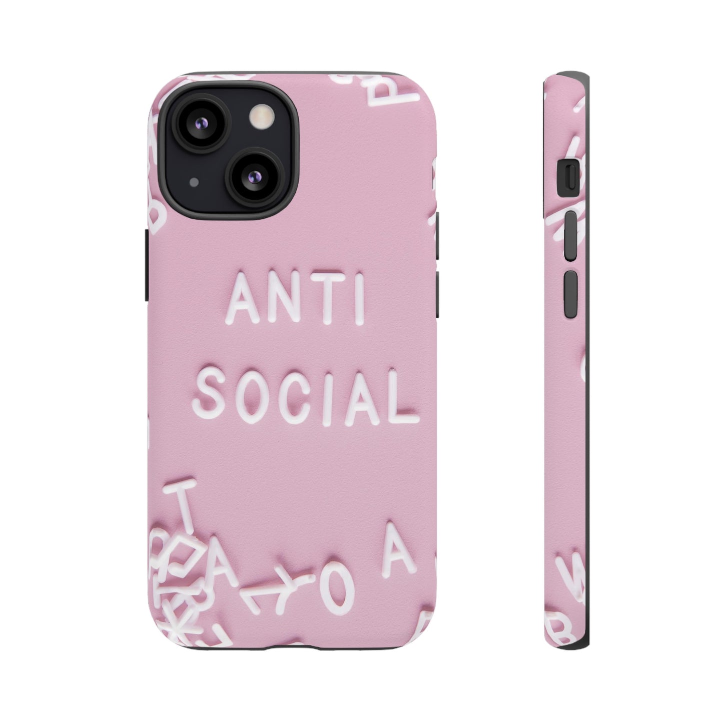 Anti Social Phone Case | iPhone 15 Plus/ Pro, 14, 13, 12| Google Pixel 7, Pro, 5| Samsung Galaxy S23 All Major Phone Models