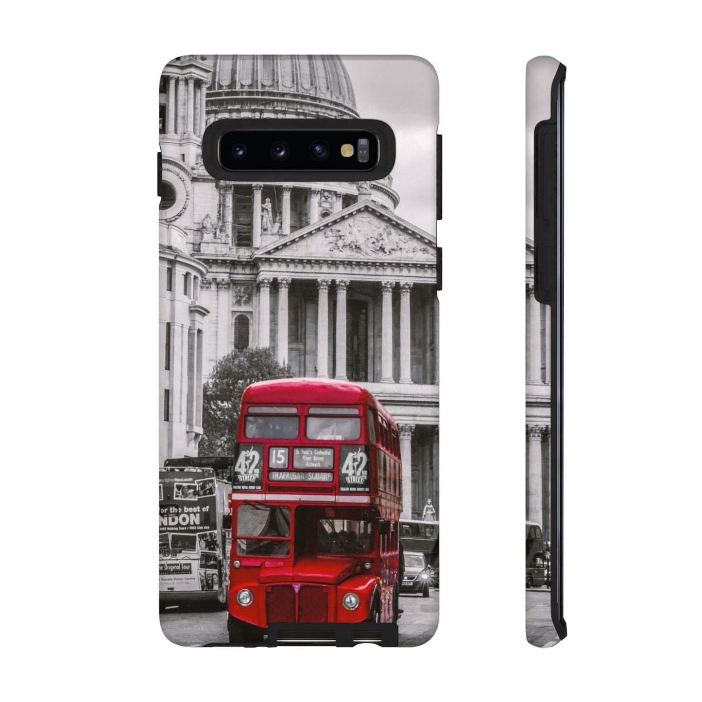 London Bus Wallpaper Phone Case | iPhone 15 Plus/ Pro, 14, 13, 12| Google Pixel 7, Pro, 5| Samsung Galaxy S23 All Major Phone Models