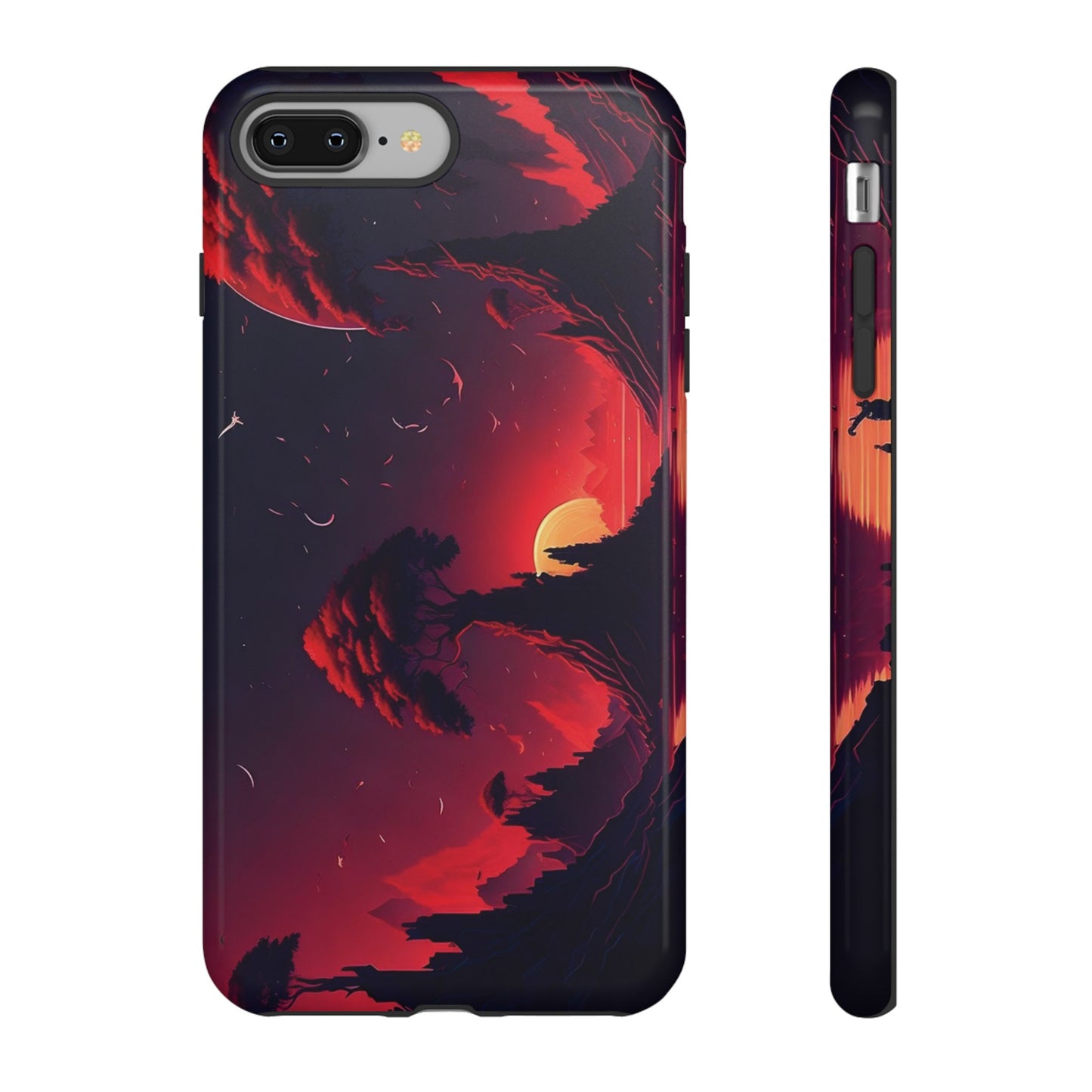 Red Sunset Wallpaper Phone Case | iPhone 15 Plus/ Pro, 14, 13, 12| Google Pixel 7, Pro, 5| Samsung Galaxy S23 All Major Phone Models