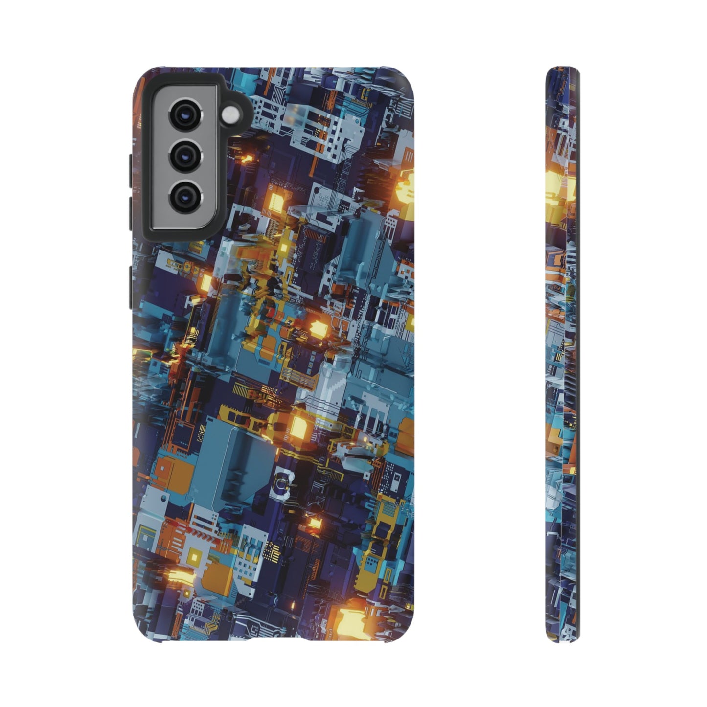 Computer Circuit Board Wallpaper Phone Case | iPhone 15 Plus/ Pro, 14, 13, 12| Google Pixel 7, Pro, 5| Samsung Galaxy S23 All Major Phone Models